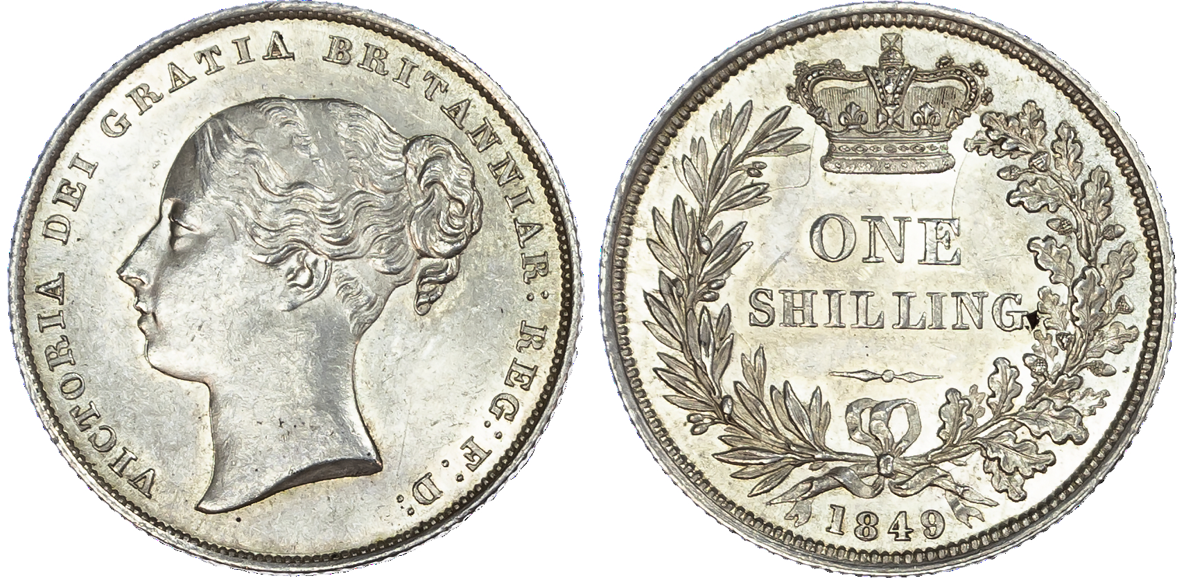 Victoria (1837-1901), Shilling, 1849