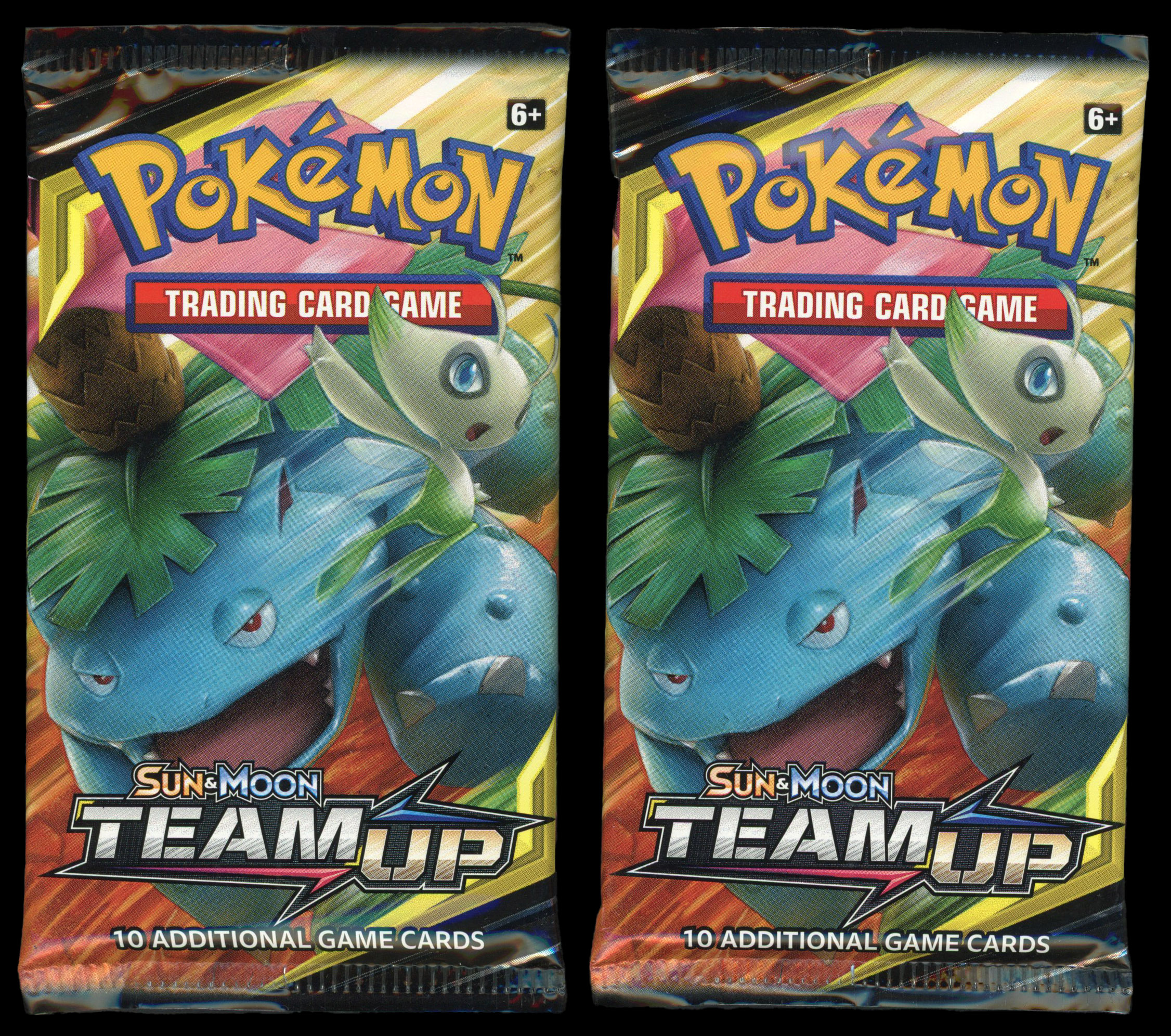 Pokémon TCG - 2x Sun & Moon Team-Up Booster Packs - Factory Sealed 