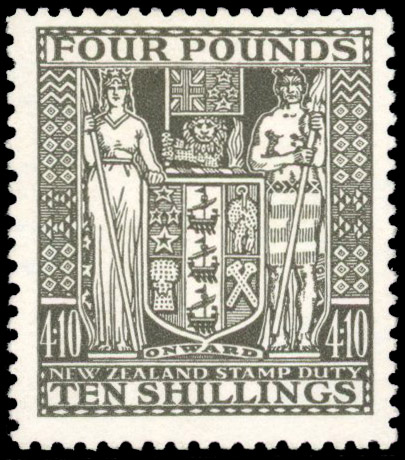 New Zealand SG F167 1931-40 Arms £4.10s mint