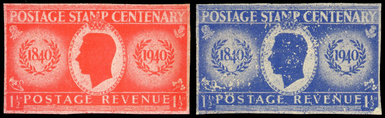 1940 Centenary proposed designs