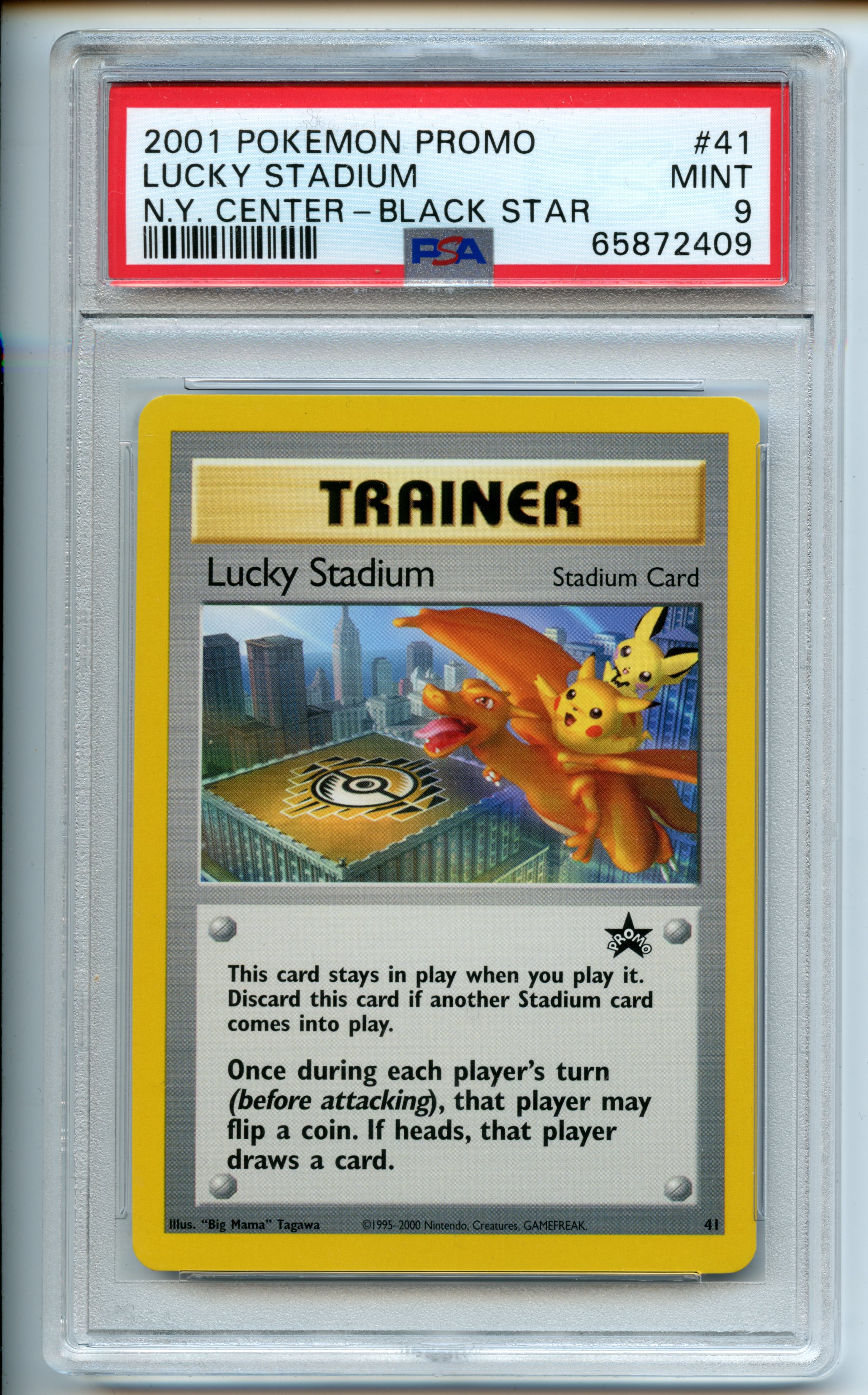 Pokemon TCG  - Lucky Stadium   - N.Y. Center Black Star Promo - PSA 9 