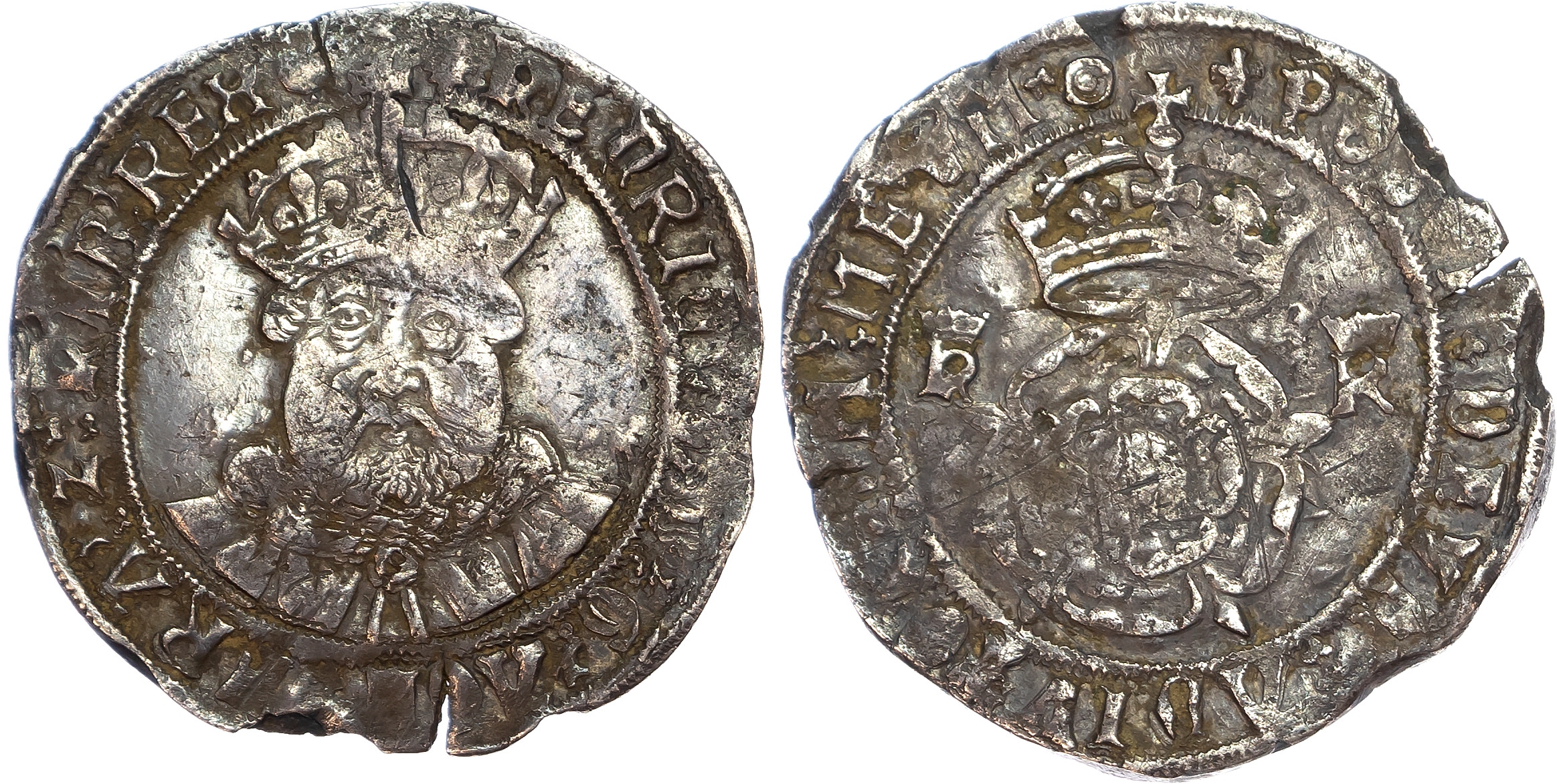 Henry VIII (1509-1547) Testoon, third coinage (1544-47), Tower mint.