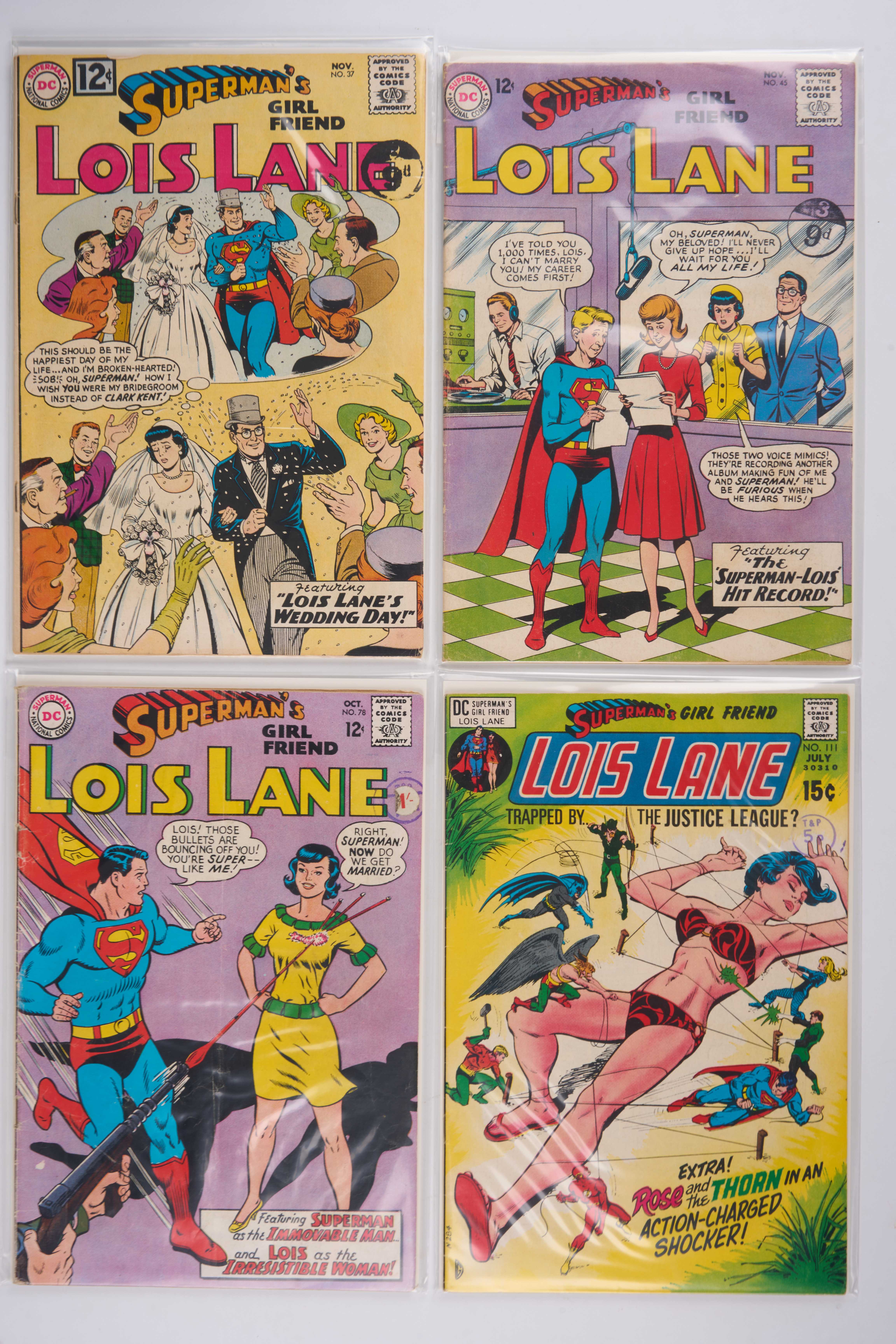  Superman Related comics Super Friends, Lois Lane, Superman Family. (DC Comics, 1962-1982) Bundle of 39