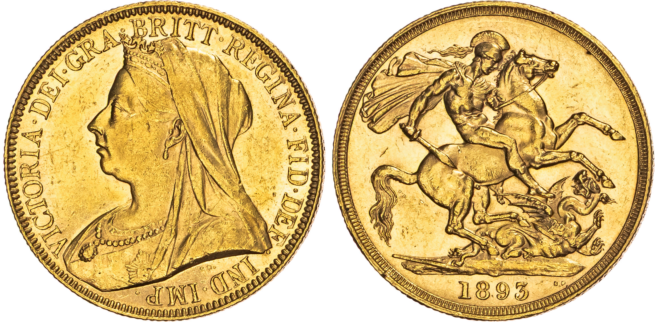 Victoria (1837-1901), Two Pounds. 1893.