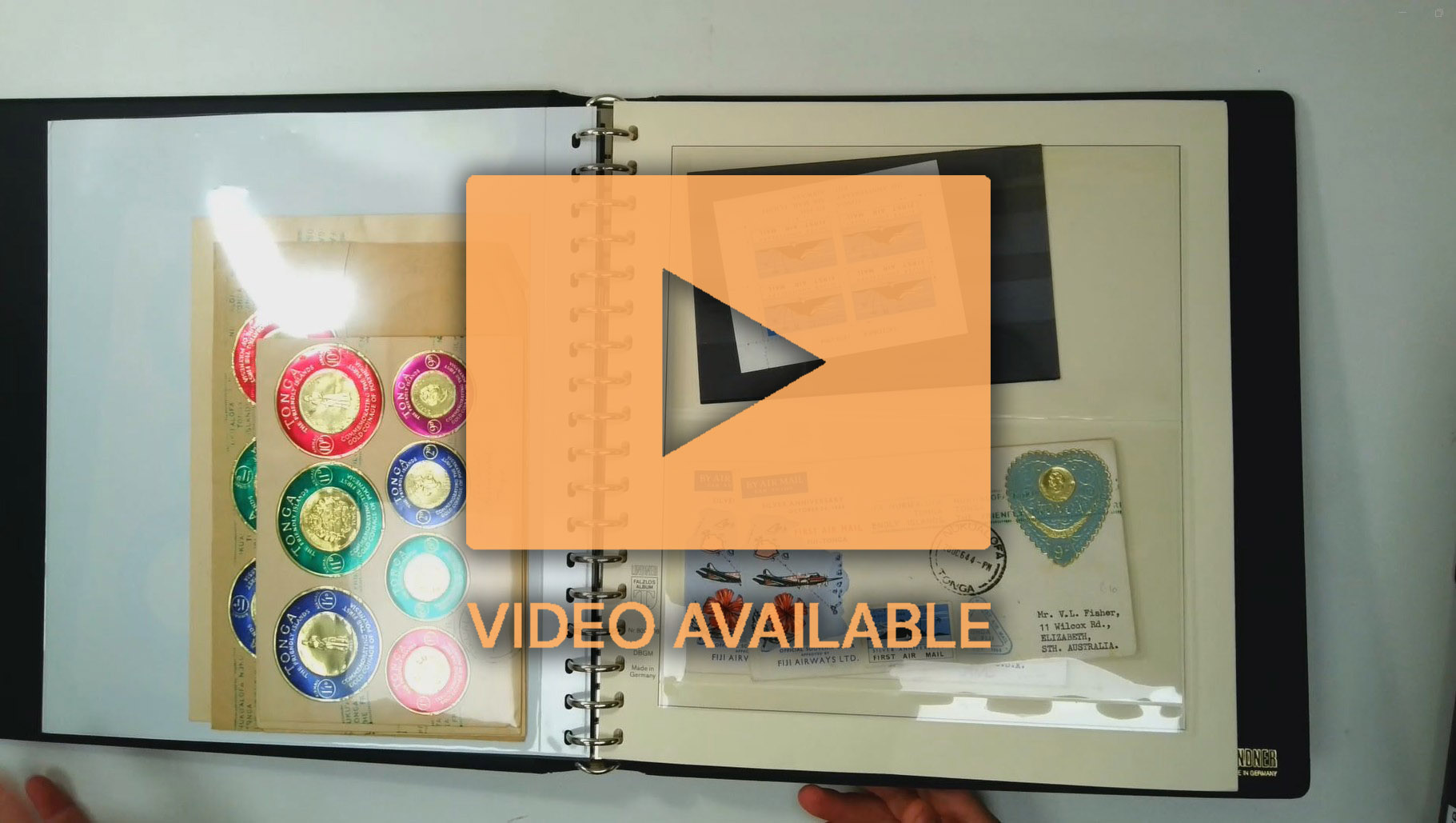 Tonga Postal History in four albums