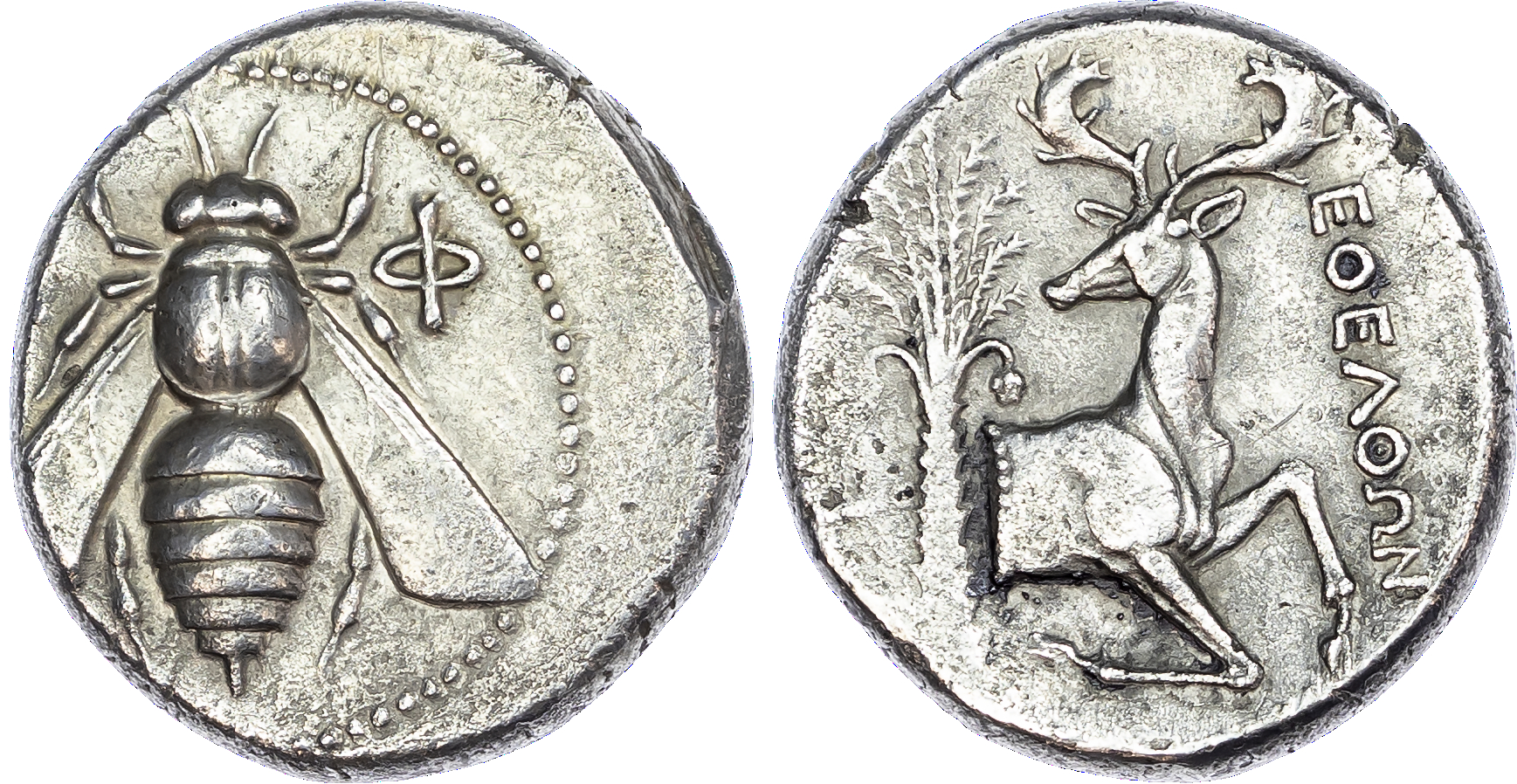 Ionia, Ephesos (c. 390-325 BC) AR Tetradrachm, Eolthon, magistrate, c. 360-350 BC, 14.77g.