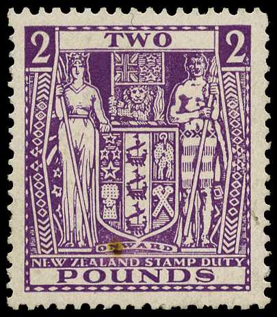 Postal Fiscal: 1937 single watermark £2...