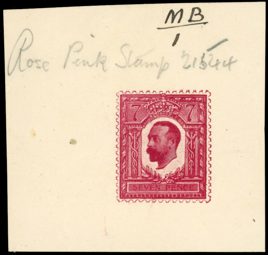 GB 1911-12 Hentschel Small Format 7d in rose-pink