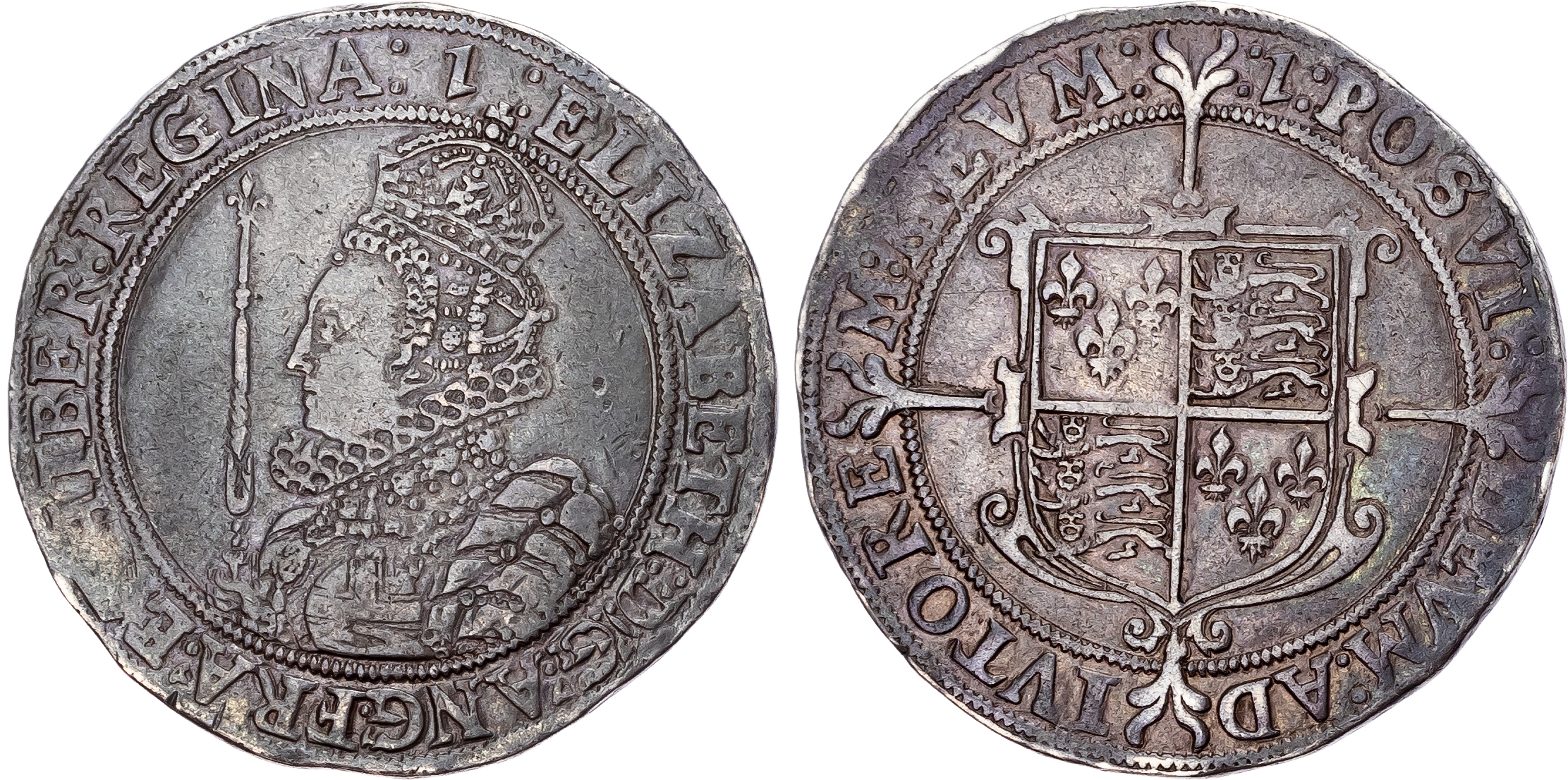 Elizabeth I (1558-1603), Halfcrown, Seventh Issue (1601-02)