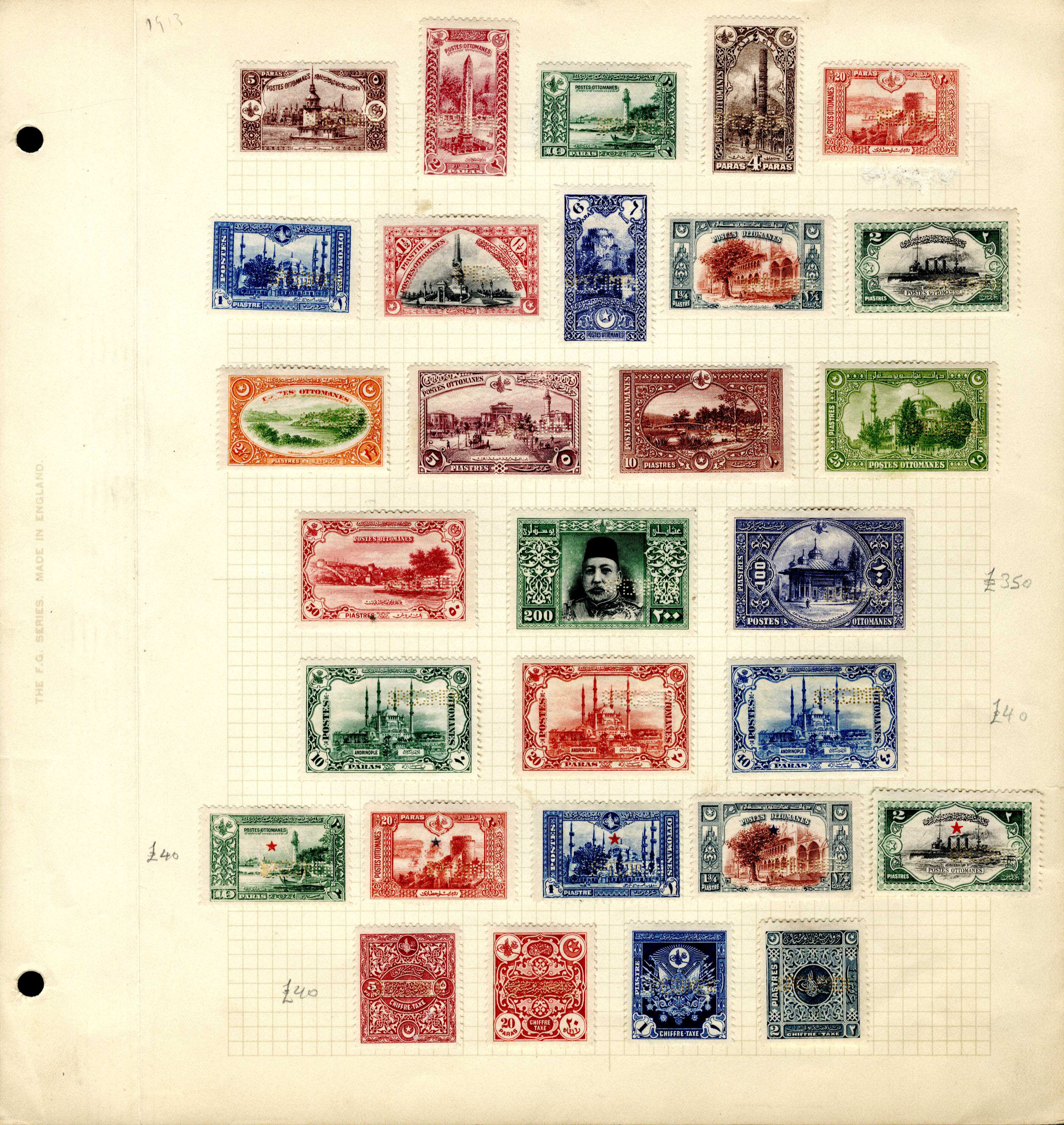 Turkey 1920s specimen overprints