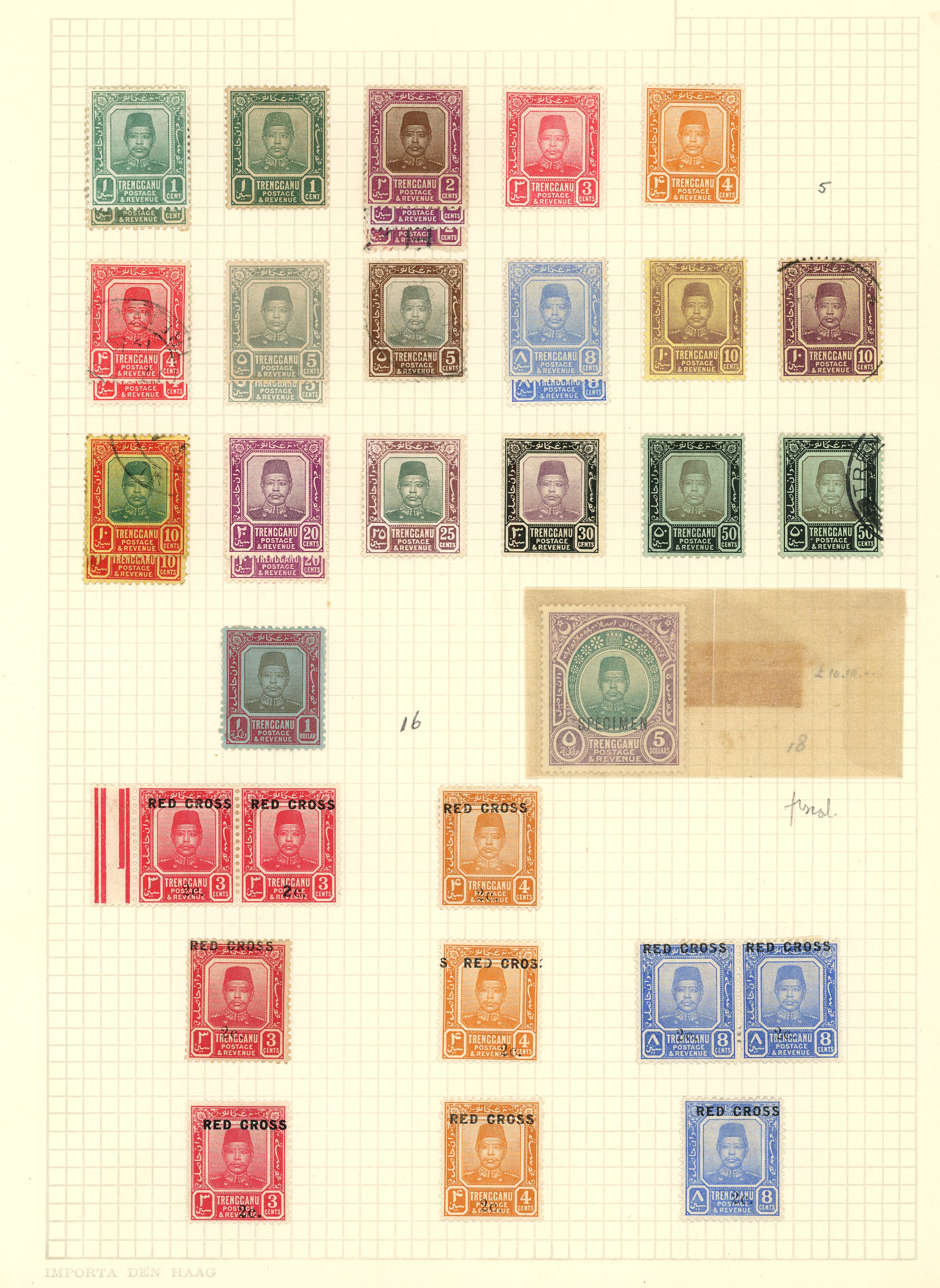 1910-63 collection (162) mint and used on leaves. Includes 1910 set to $1 o.g. and $5 Specimen, 1921-41 various with $5...