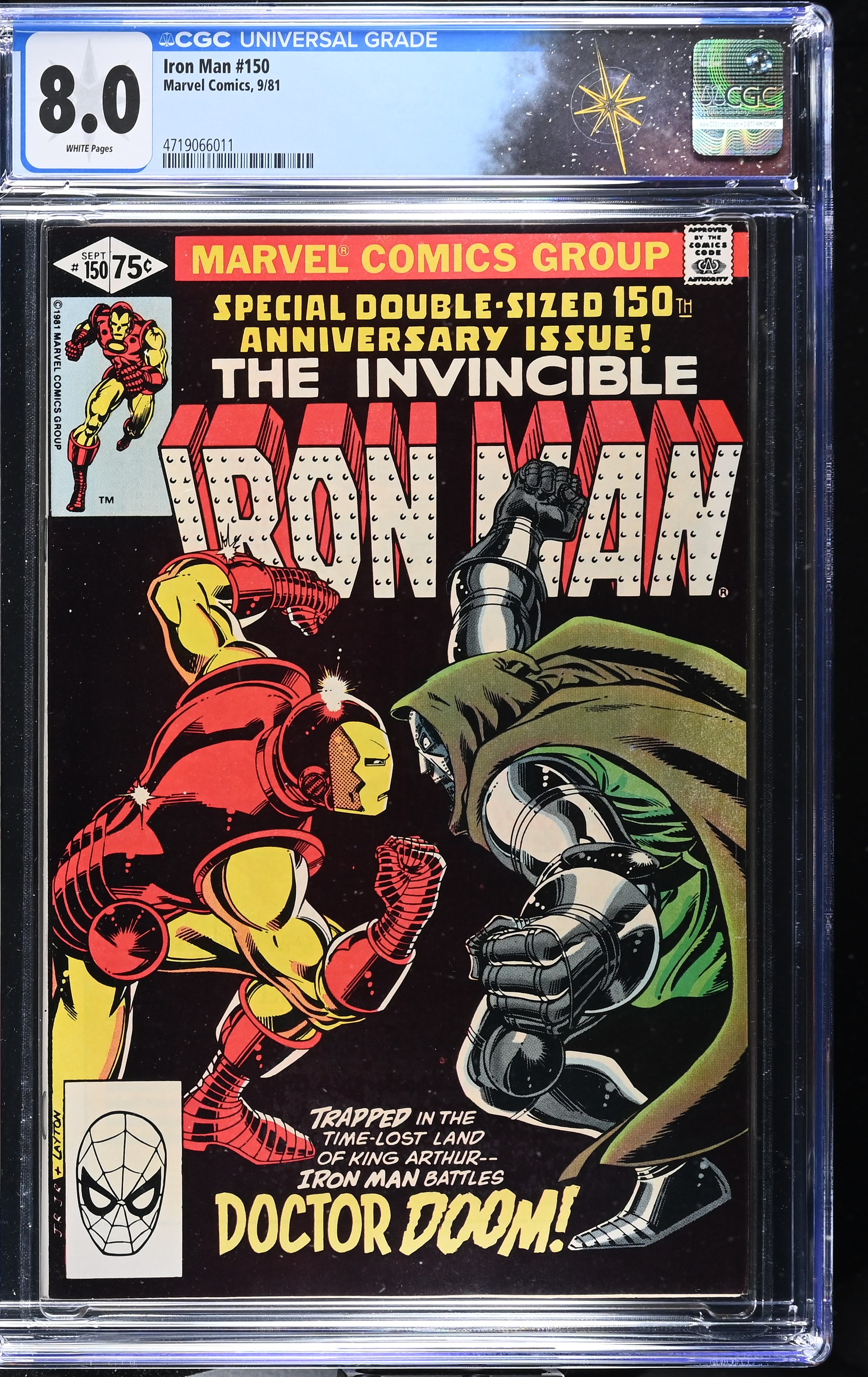 Iron Man #150 CGC 8.0 "Knightmare" Direct Edition 150th Anniversary Issue (Marvel Comics, 1981) White Pages