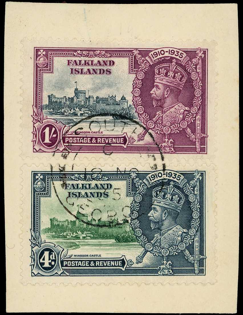 1935 Silver Jubilee 1/- slate and purple...
