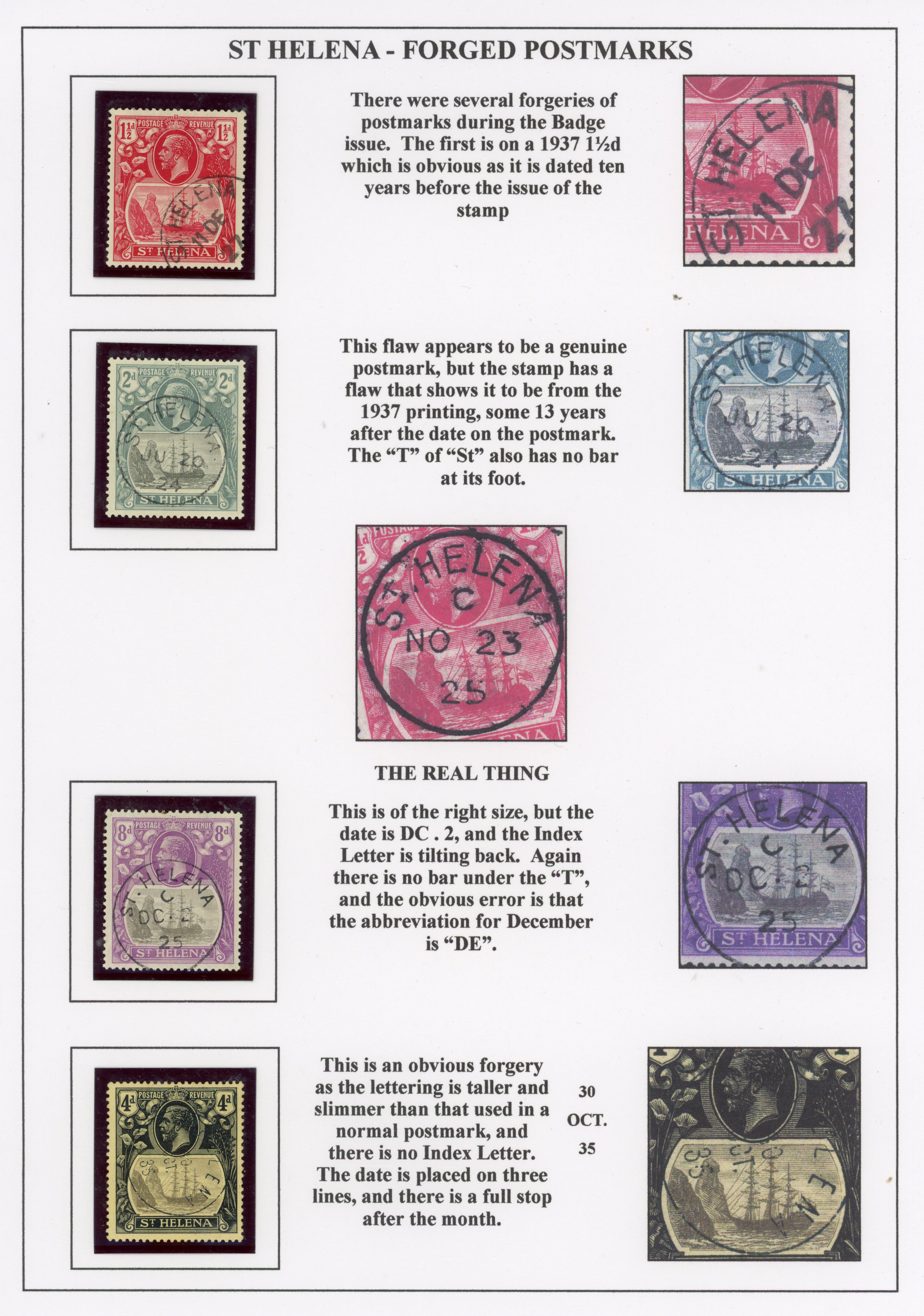 St Helena SG 92/113 Badge issue balance