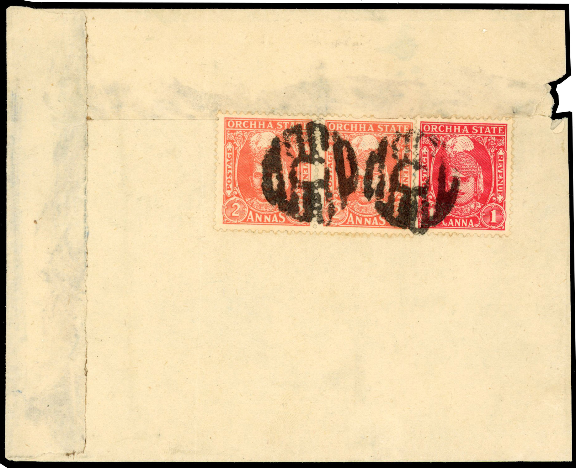 SG 37 & 34 on reg cover 