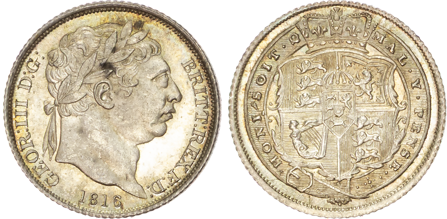 George III (1760-1820) Sixpences, 1816 (3). 