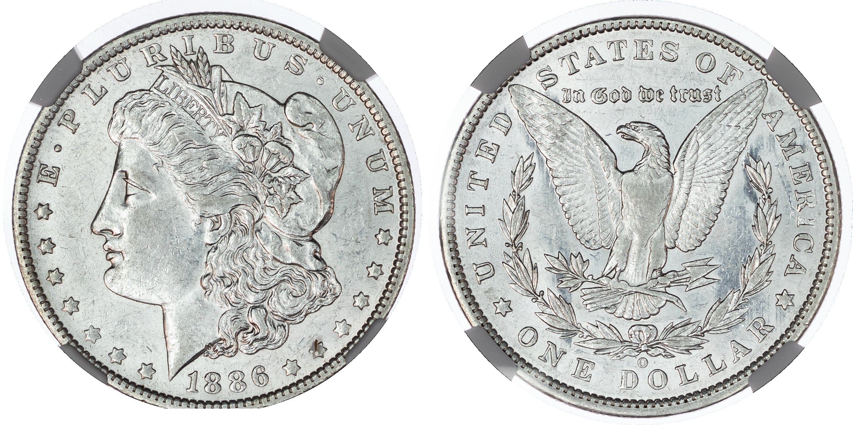 USA, silver Morgan Dollar, 1886, New Orleans.