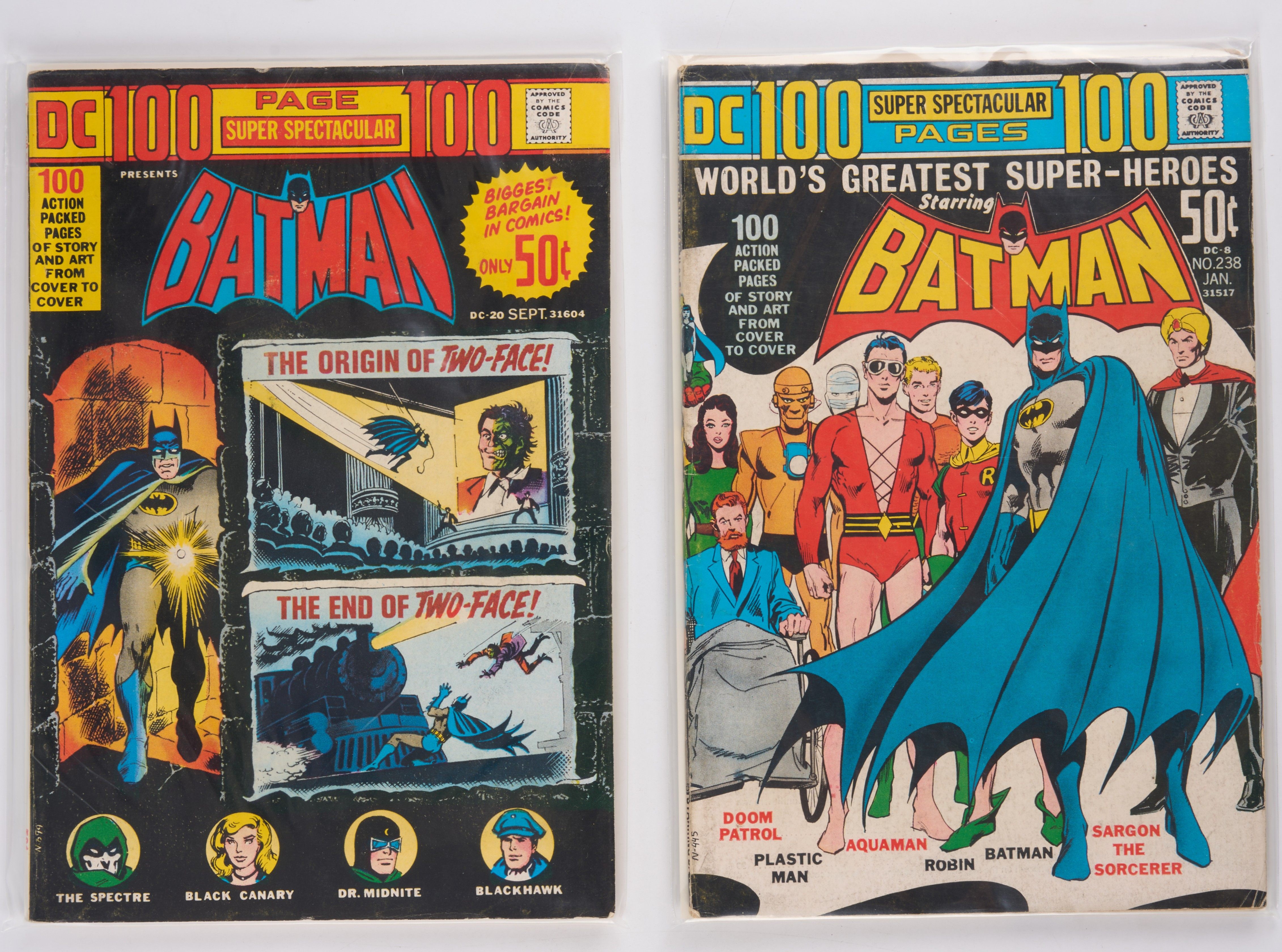 Batman Super Spectacular 100 Page Issues (DC Comics, 1970s) Bundle of 4