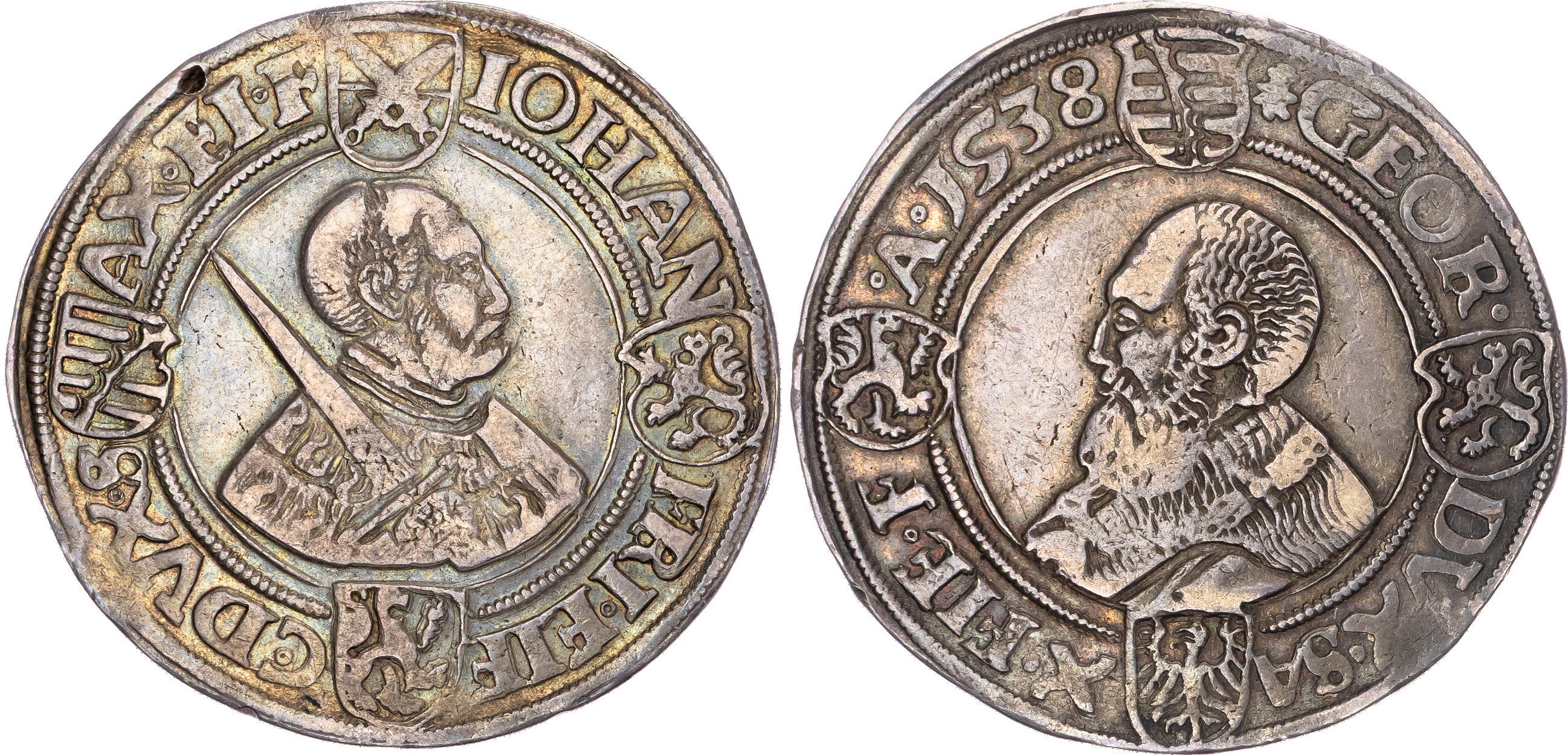 Germany, Saxony, Johann Friedrich and Georg (1534-1539), silver Taler