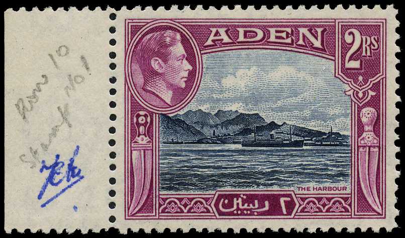 1951 2s on 2r deep blue and magenta,...