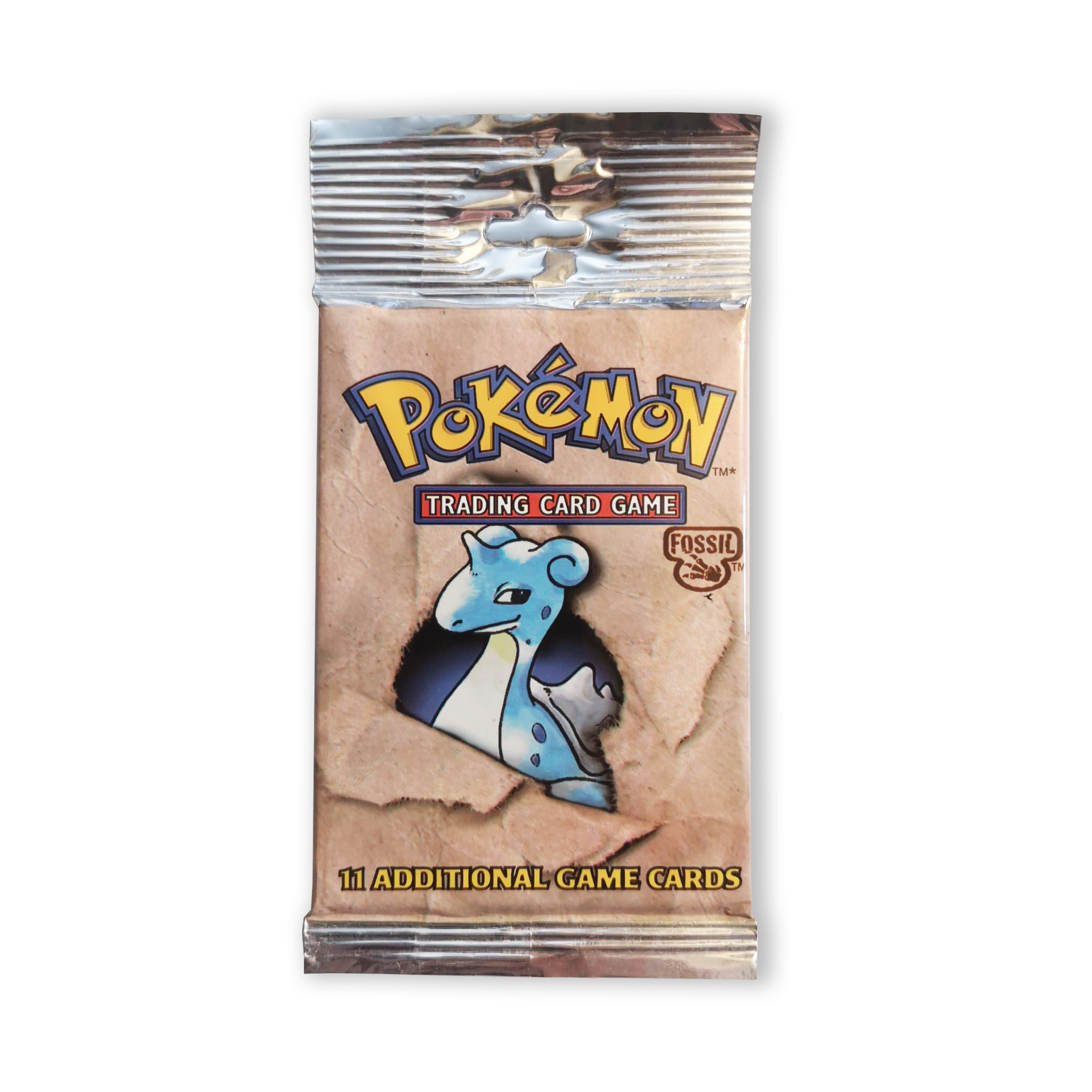 Pokemon TCG -  Fossil Booster Pack Long Crimp - Sealed 