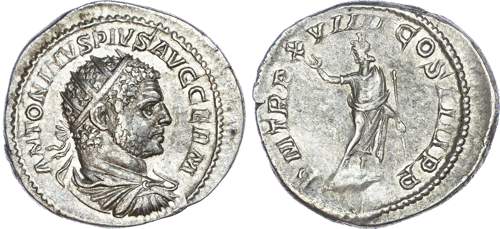 Caracalla (AD 198-217) AR Antoninianus, Rome, AD 216, 4.29g.