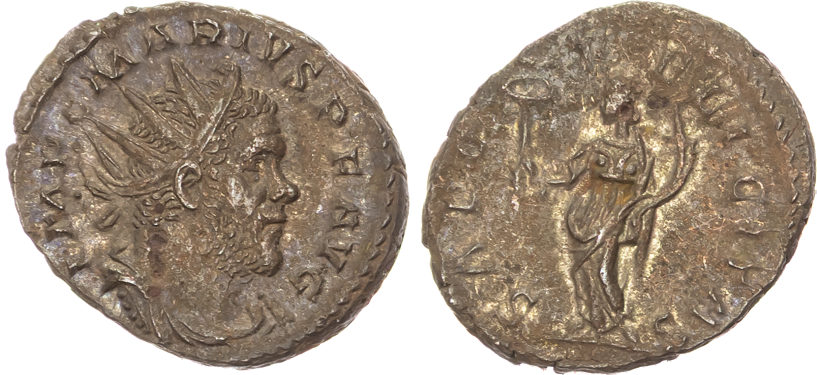 Marius (AD 269) Bi Antoninianus, Trier, 3.61g. 