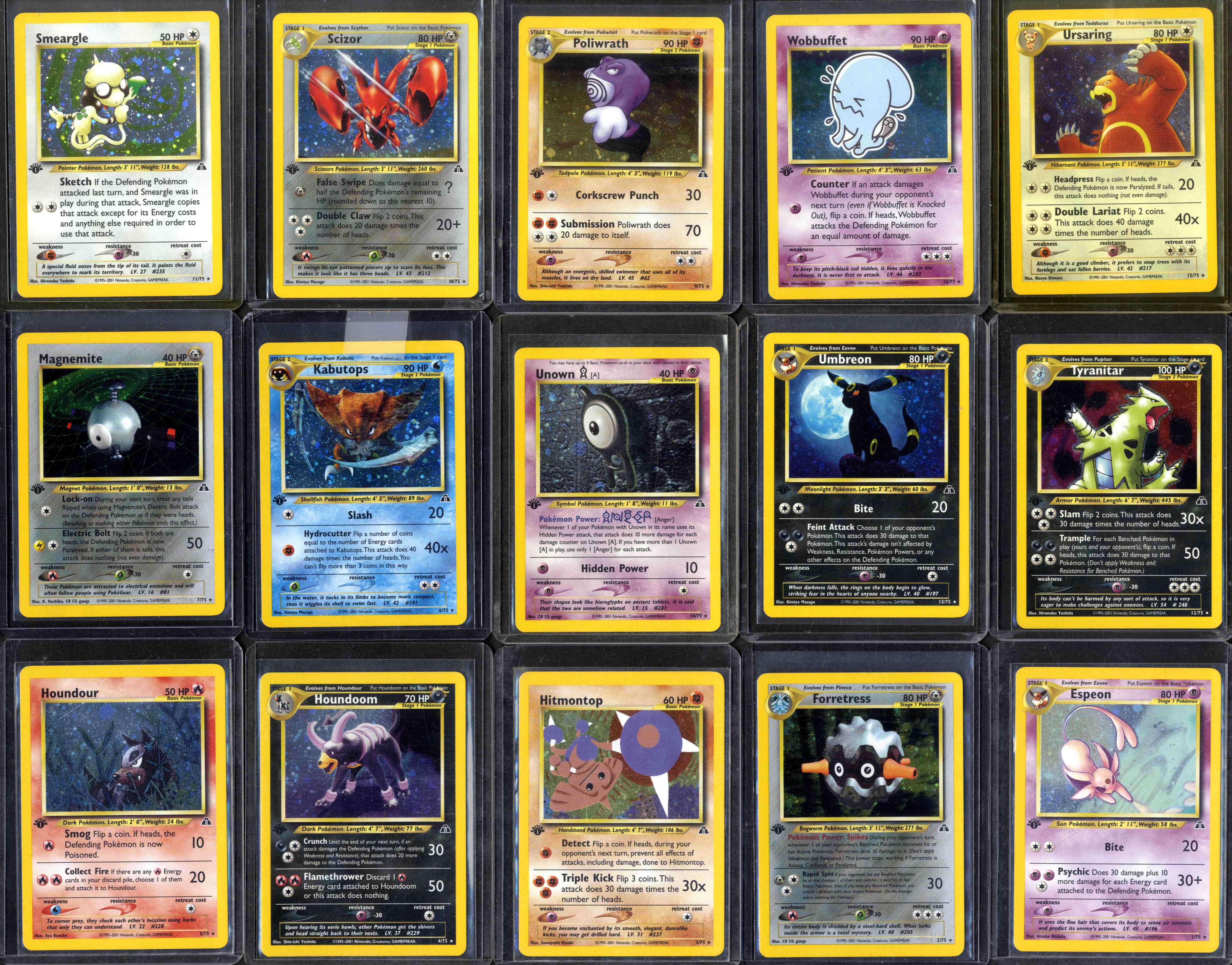 Pokémon TCG - 1st Edition Neo Discovery - Full Set #75/75