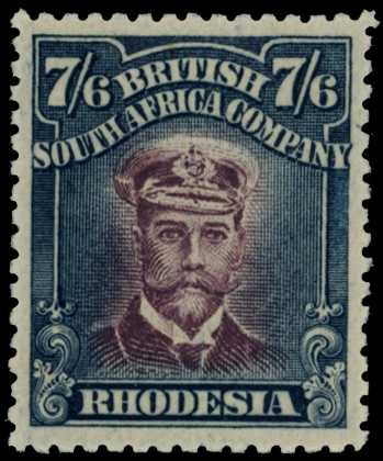 1917-20 7/6d Head Die IIIA, perf 15. Large...