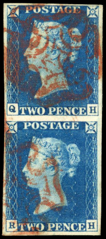 GB SG 5 2d blue used pair