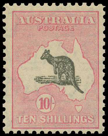 Small Multiple Watermark: 1929-30 10/- grey...