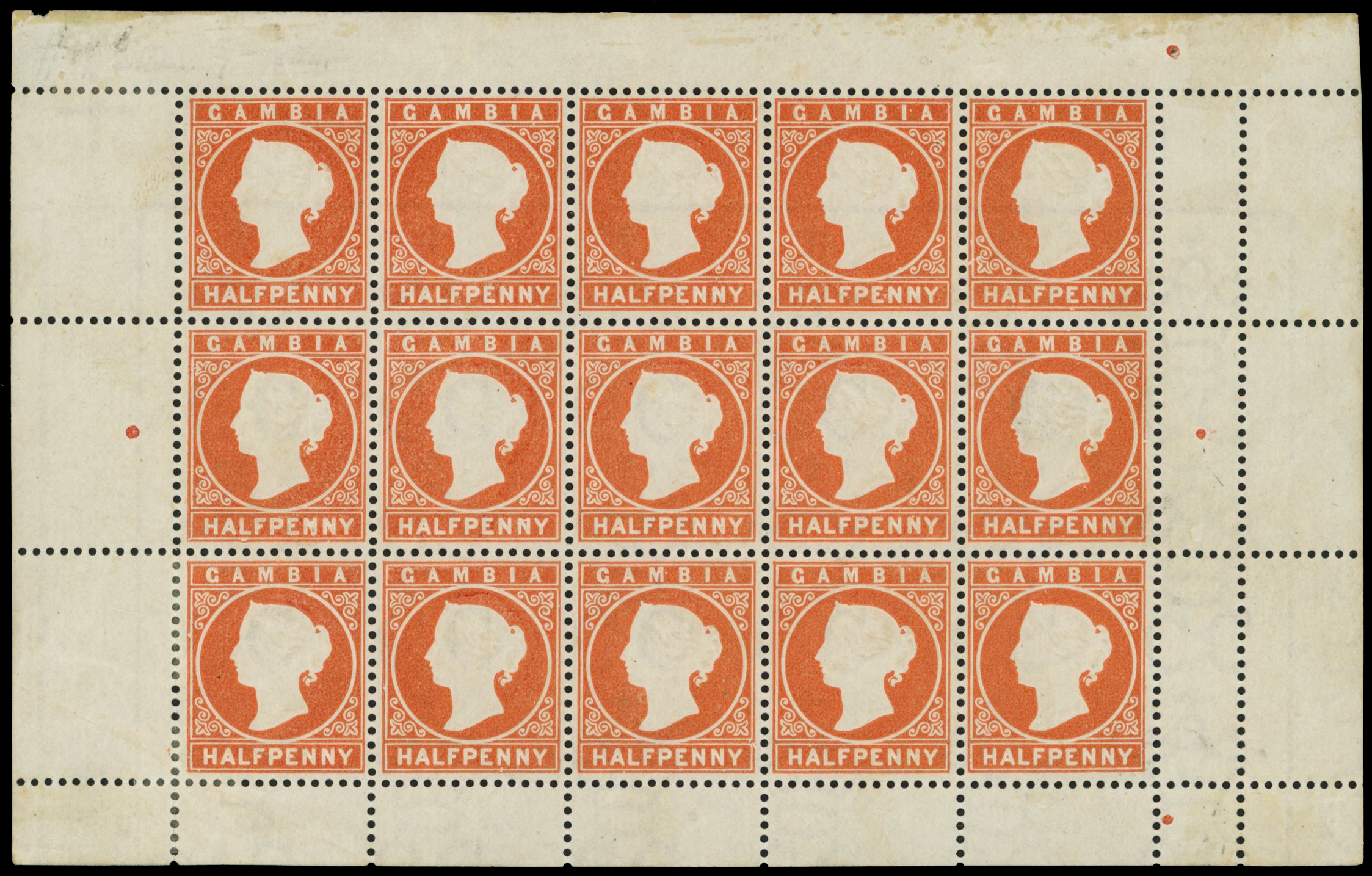 1881 ½d dull red-orange (3rd delivery)...