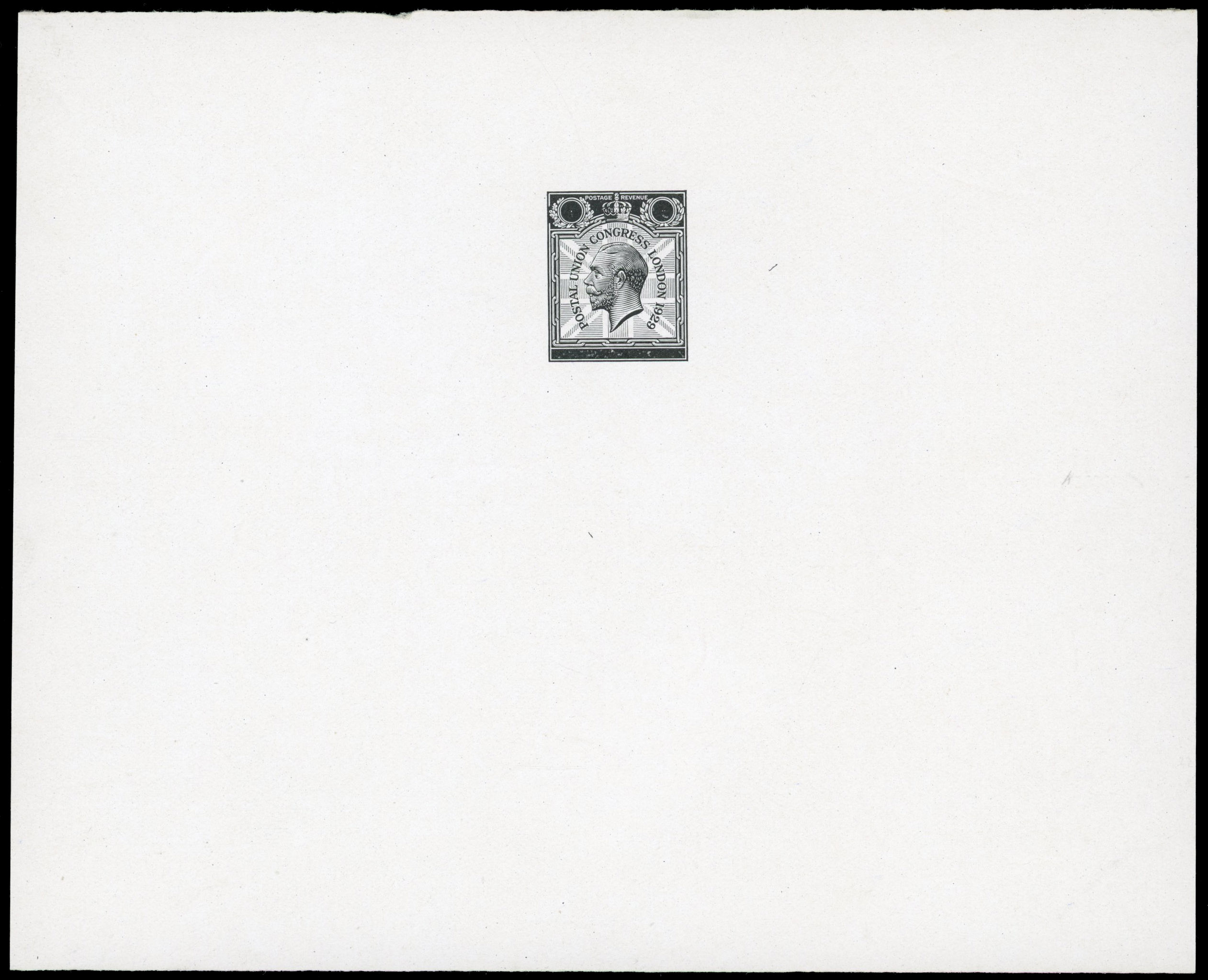 GB SG 435 1929 PUC Master Die Proof for 1d and 1½d values