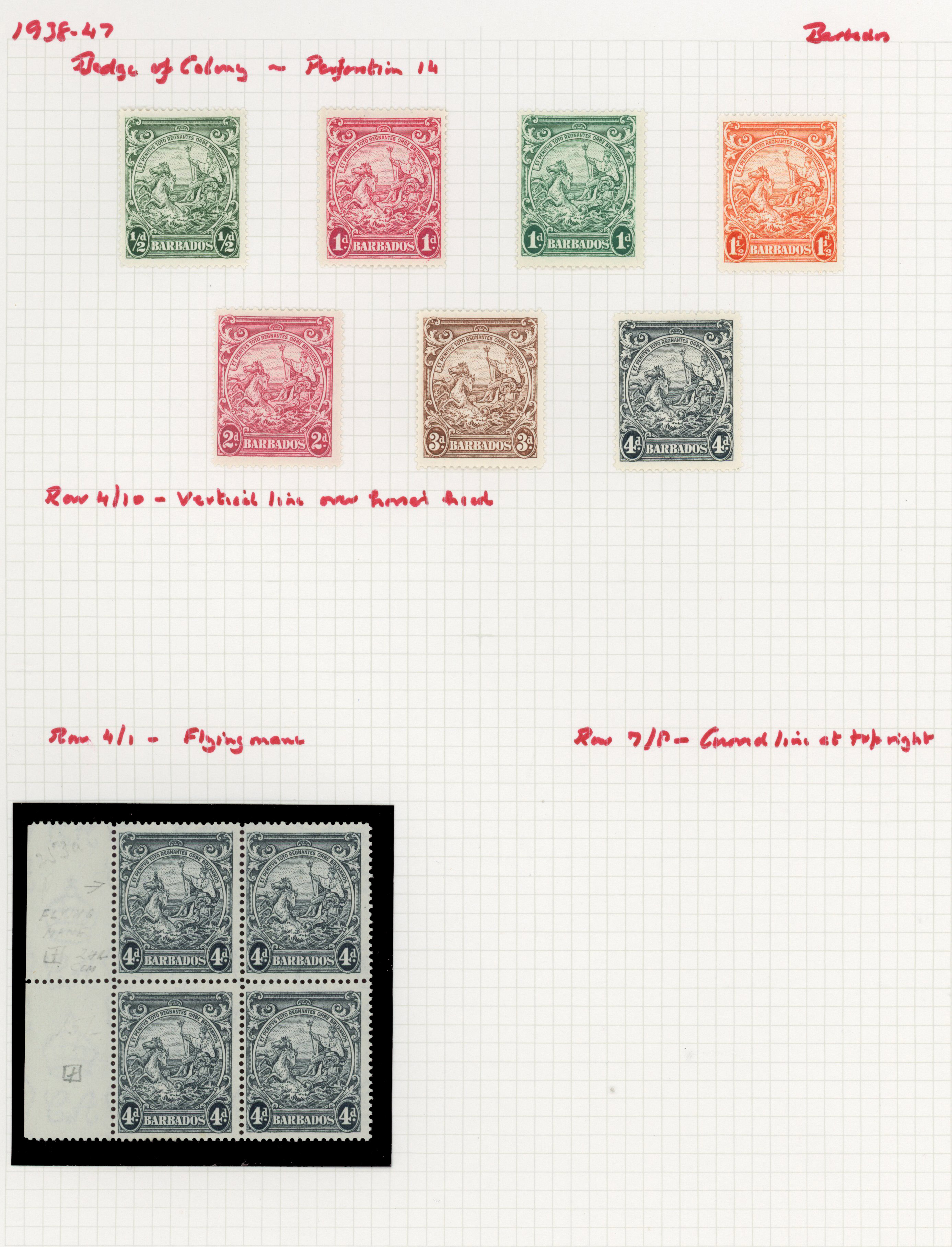 Barbados SG 248/282 mint