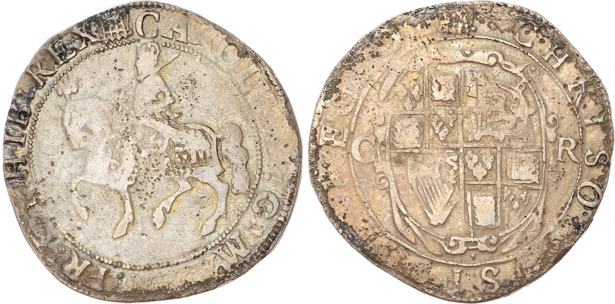 Charles I (1625-1649), AR Halfcrown, Group II, Type 2c.