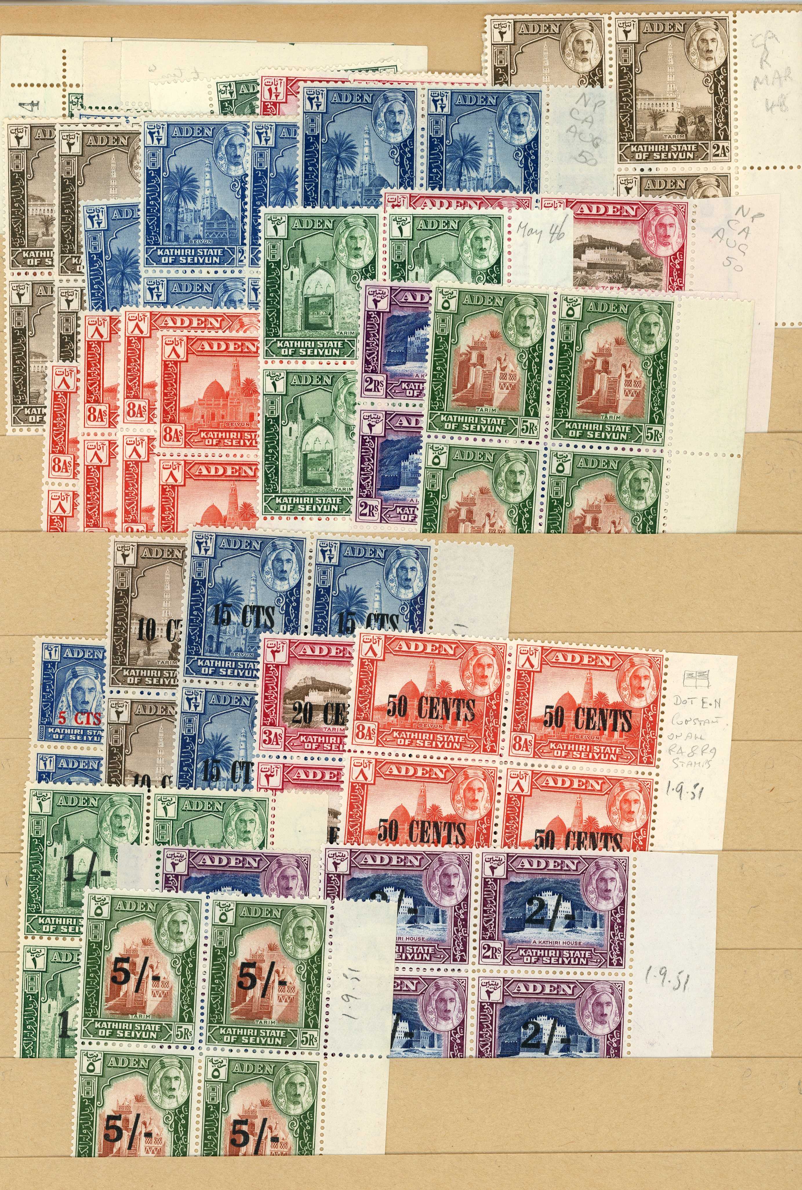 Aden Kathiri KG VI collection mint