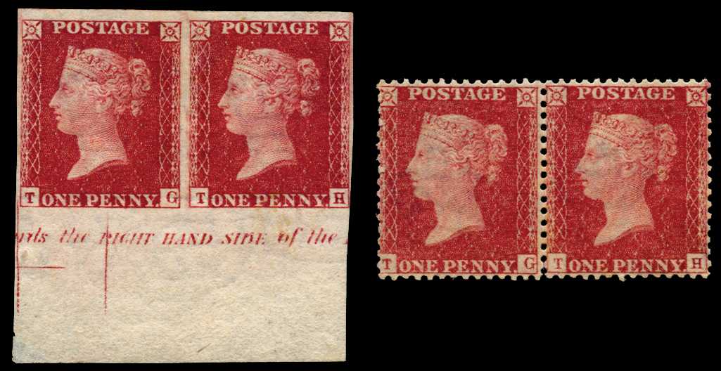 1865 1d Carmine-rose Pl.66 "Royal Reprint"....