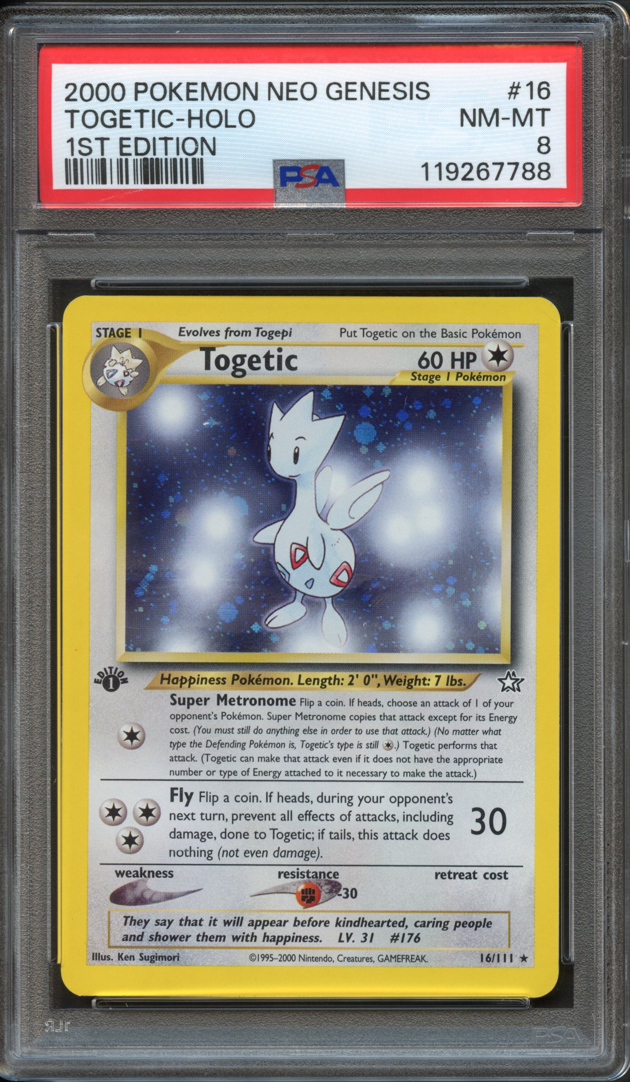 <p>PSA 8 Togetic 1st Edition #16 Holo - Neo Genesis </p>