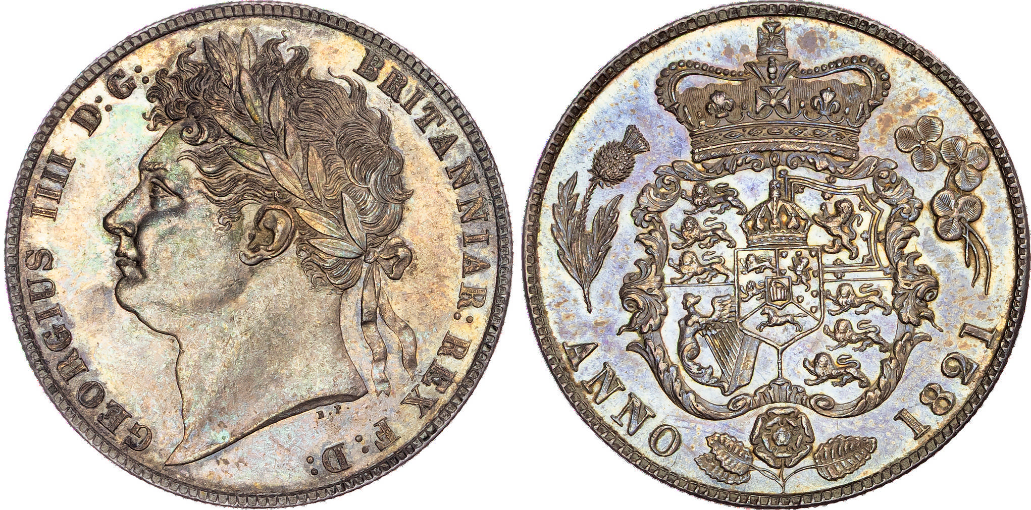 George IV (1820-1830), AR Halfcrown, 1821.