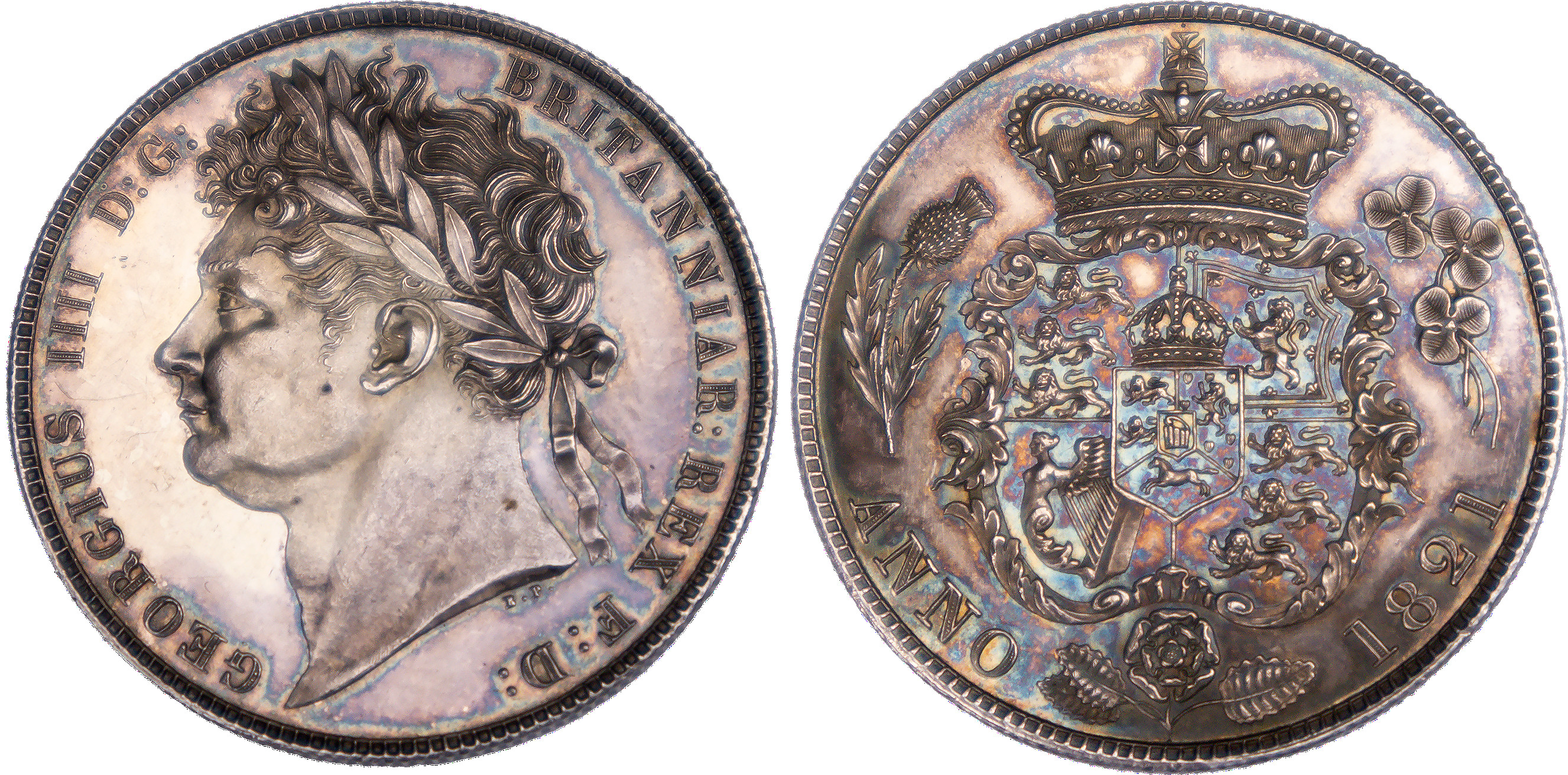 1821 George IV (1820-30), Proof Halfcrown