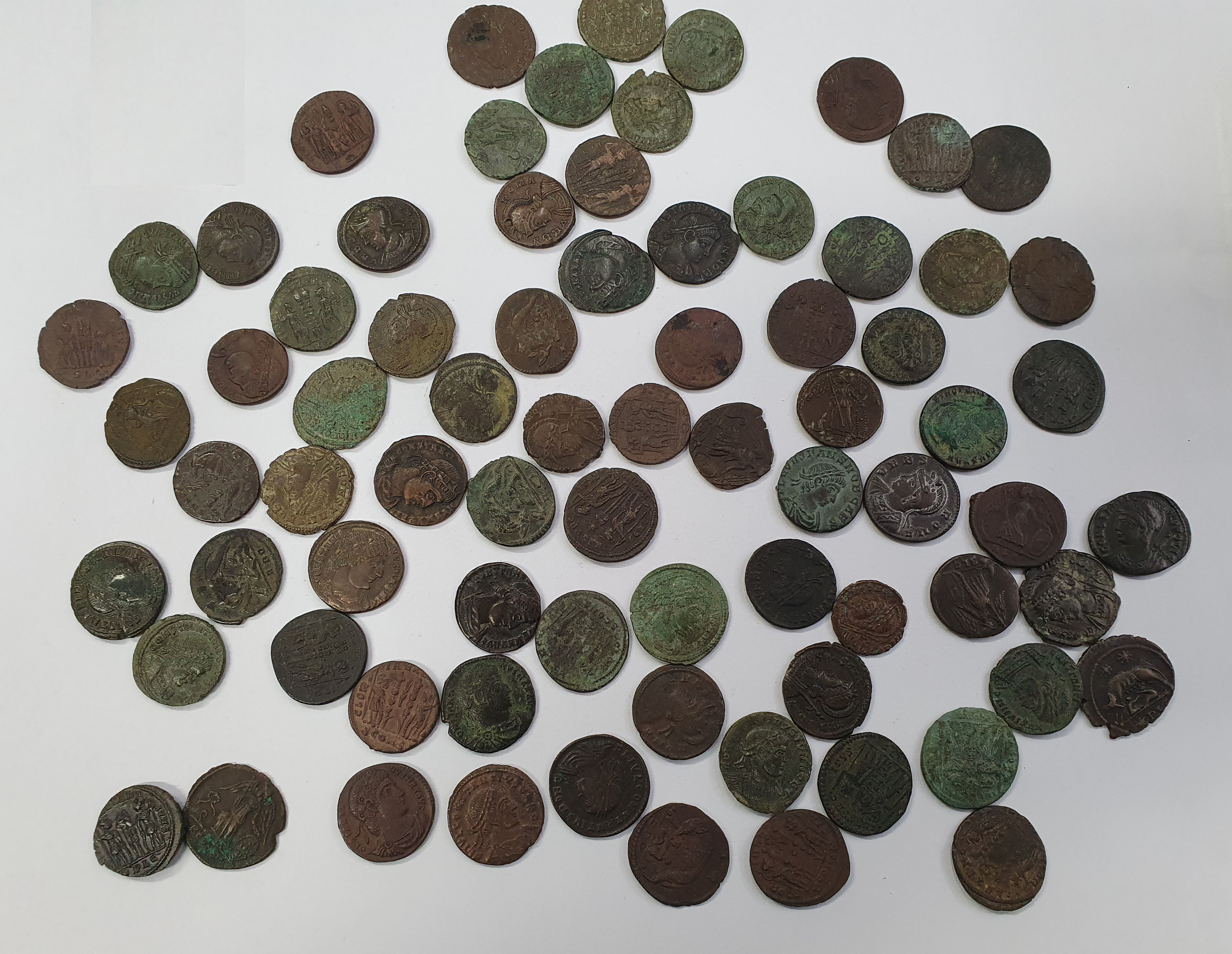 Group of 69 House of Constantine AE 3s. Various mints.