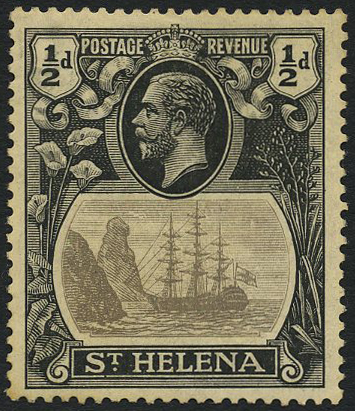 1922-37 Mult Script CA, ½d grey and black...