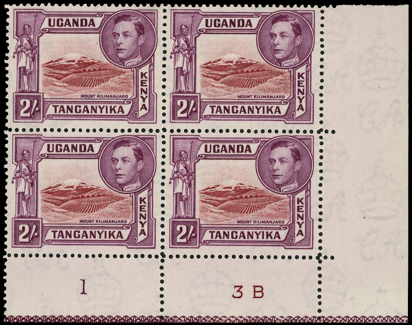 KUT SG 146a Plate block mint