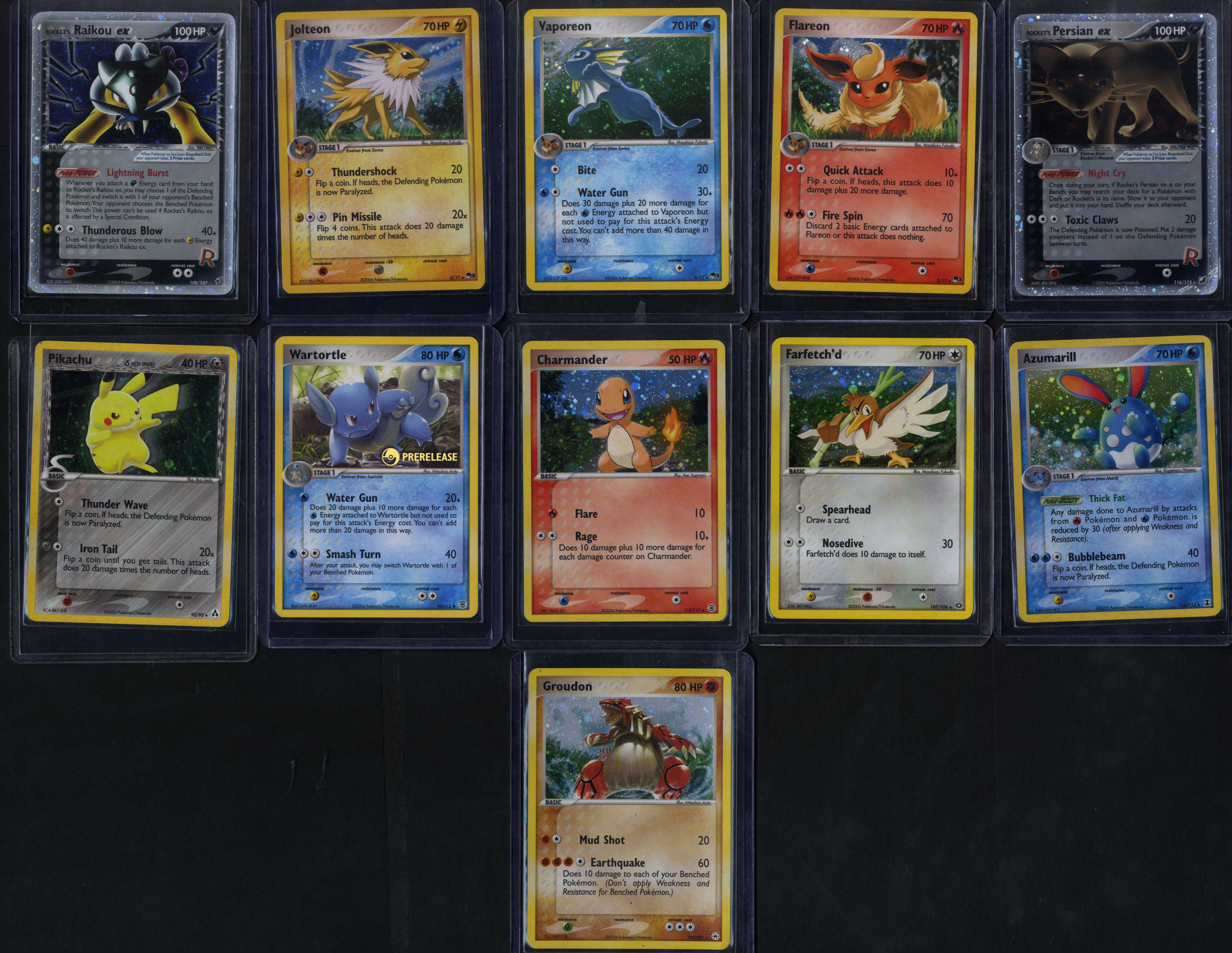 Pokémon POP Series & Secret Rare Bundle 11 Cards