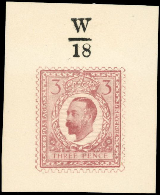 GB 1911-12 Hentschel Small Format colour essay, Winstone & Sons 3d in brown