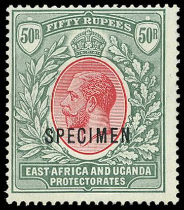 KUT SG 61s 1912-21 50r WMK MCA OPT SPECIMEN U/M