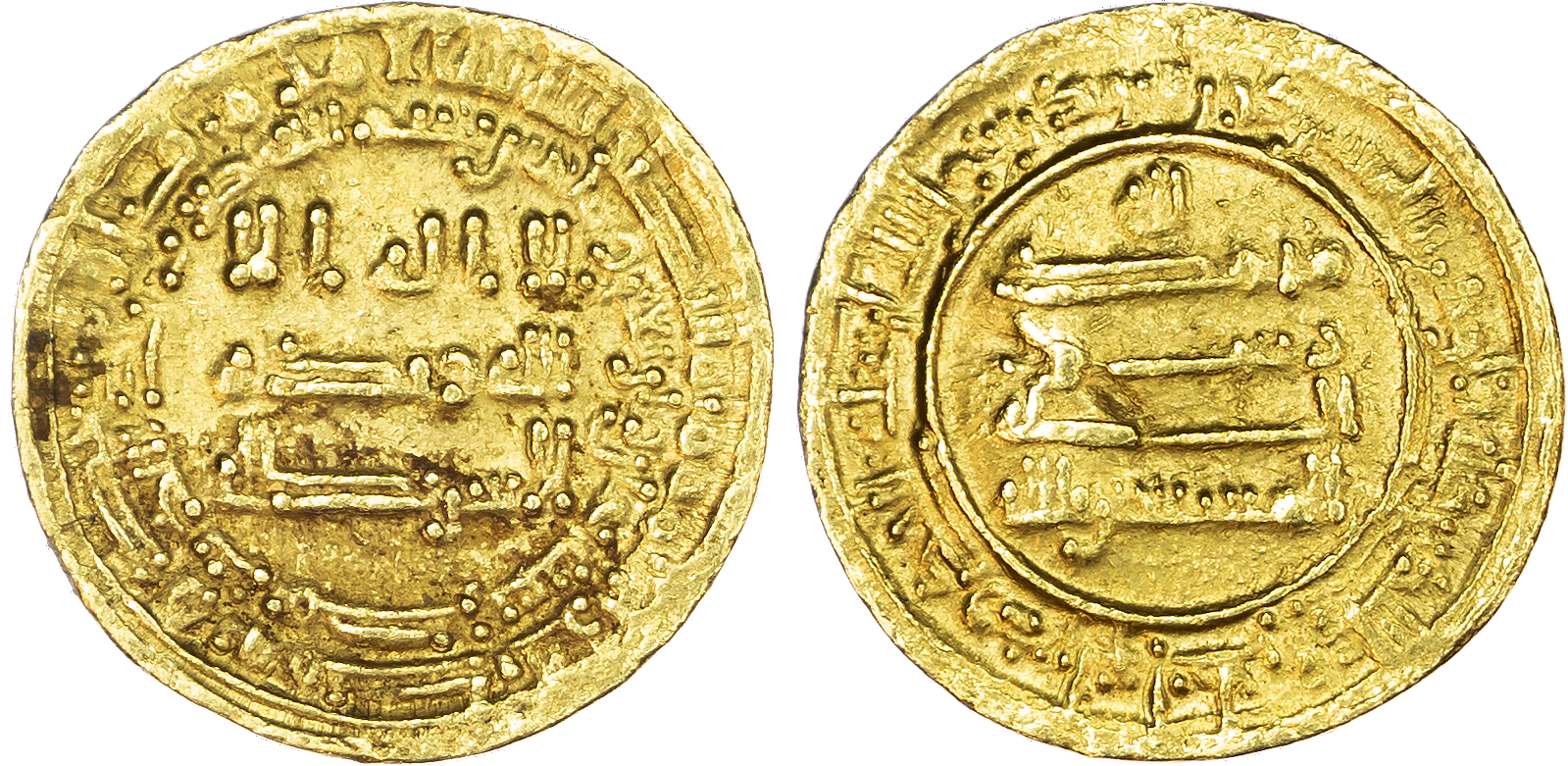 Abbasid, Al‑Musta’in (AH 248‑252 / 862‑866 AD), gold Dinar, AH 248 / 862/3 AD, Misr