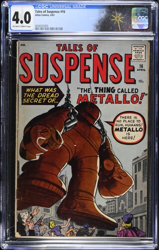 †Tales Of Suspense #16 (Atlas Comics 1961) CGC 4.0
