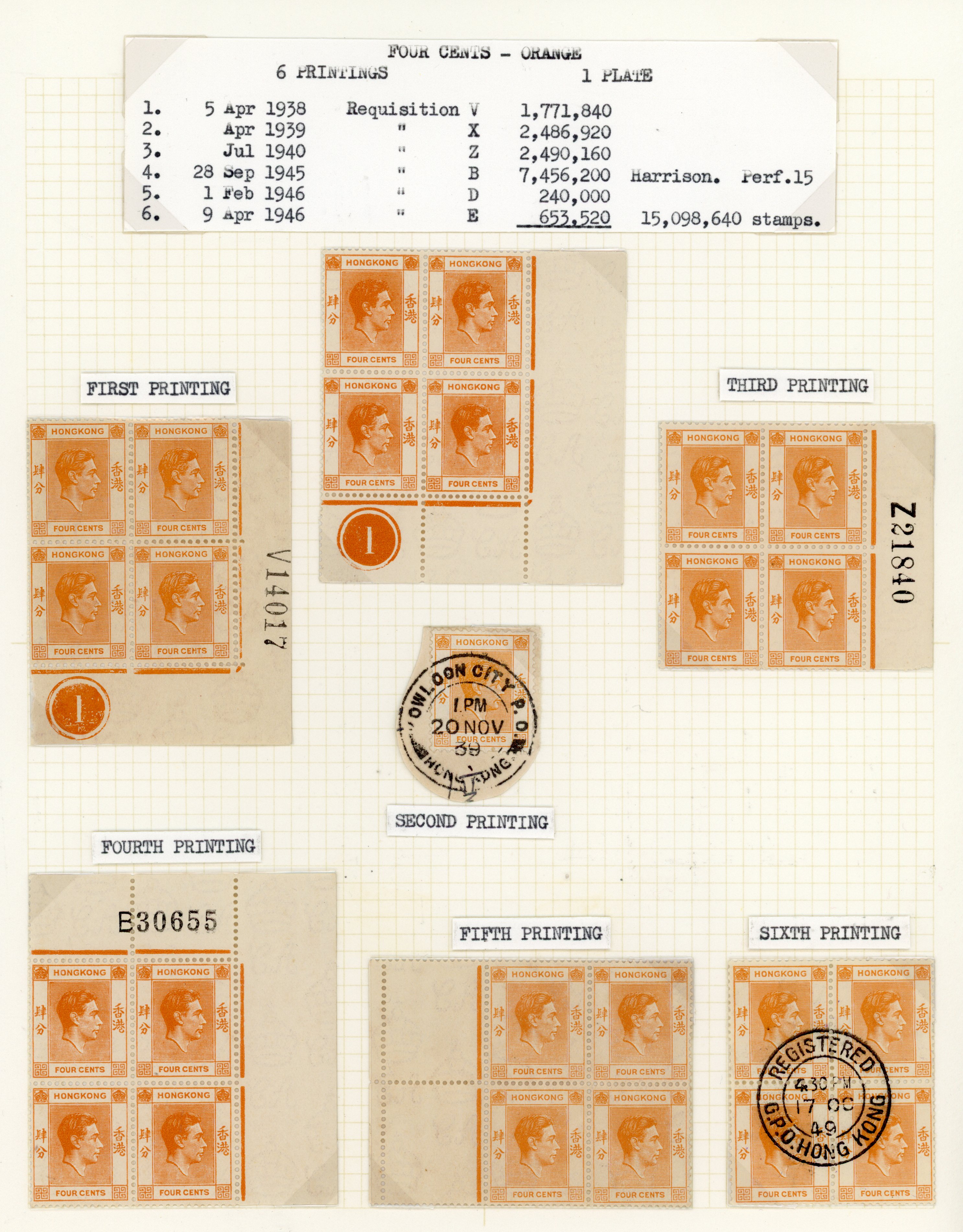 Hong Kong SG 142, a collection