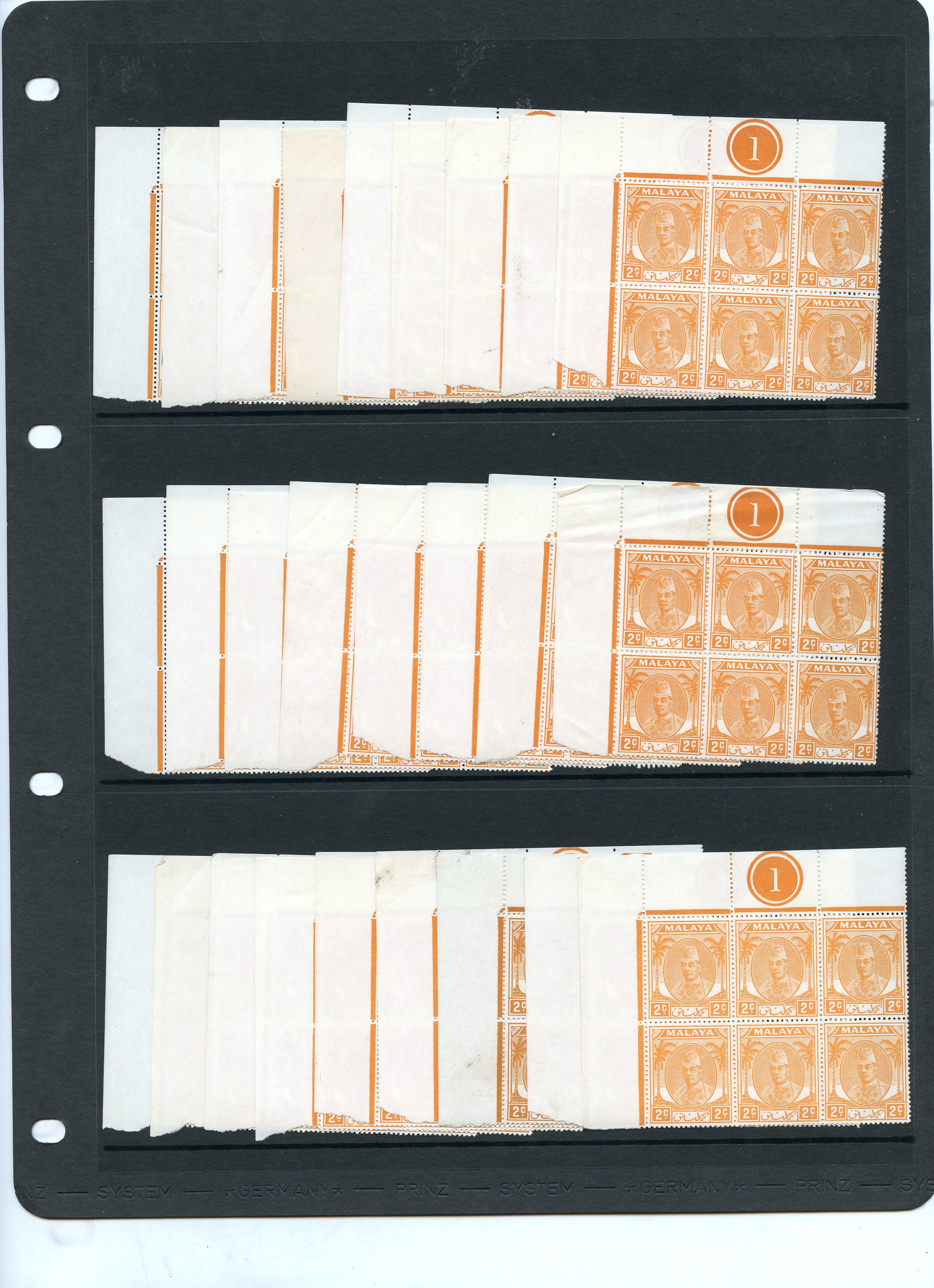 Kelantan SG 62a, ba blocks...